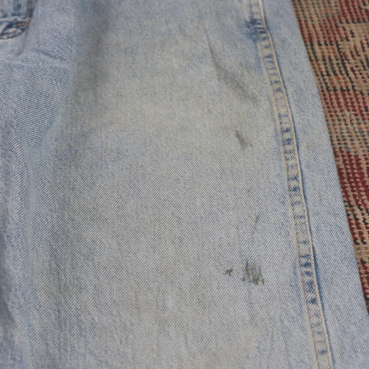 Wrangler W34 L30 Straight Leg Relaxed Fit Blue Denim Jeans