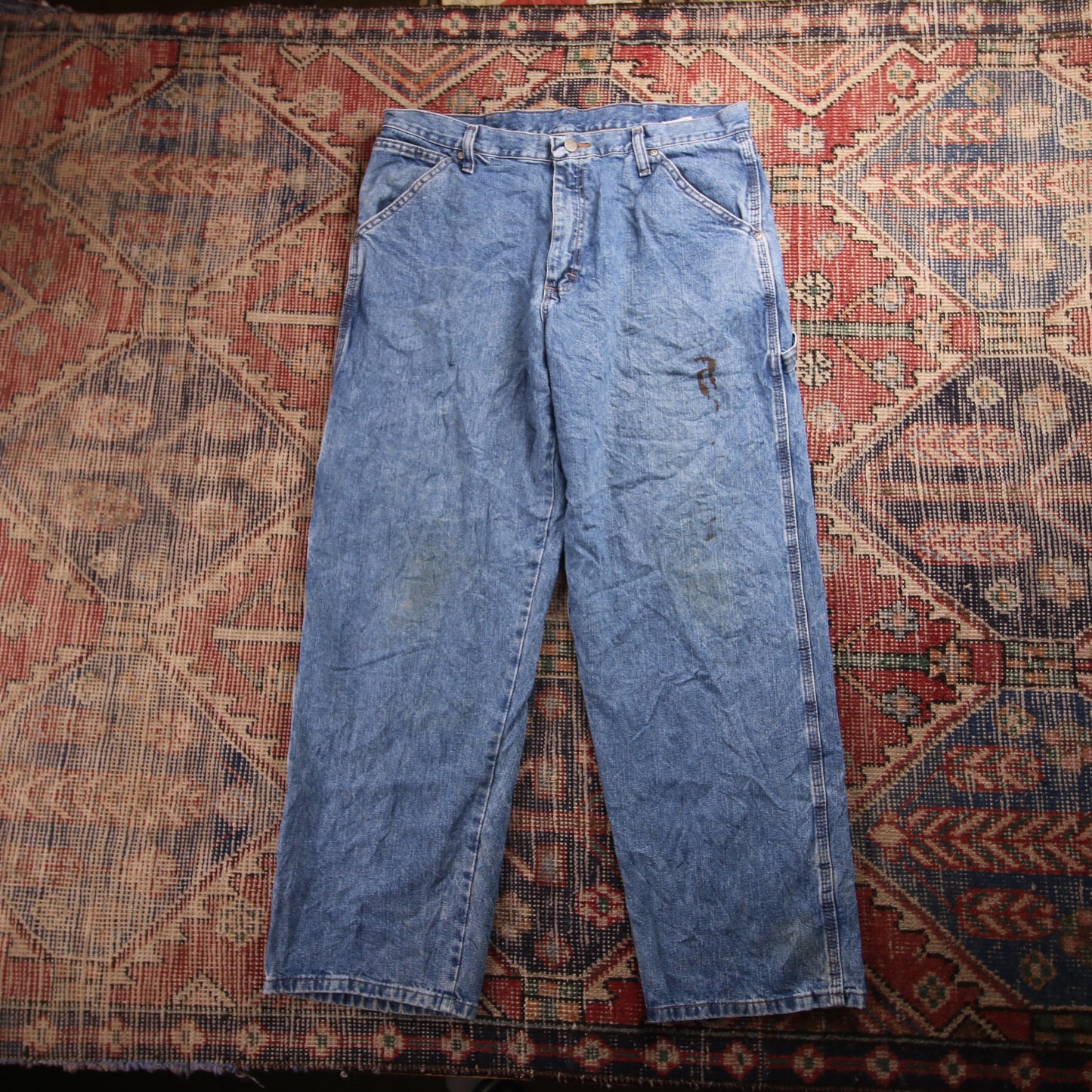 Wrangler W34 L28 Carpenter Blue Denim Jeans