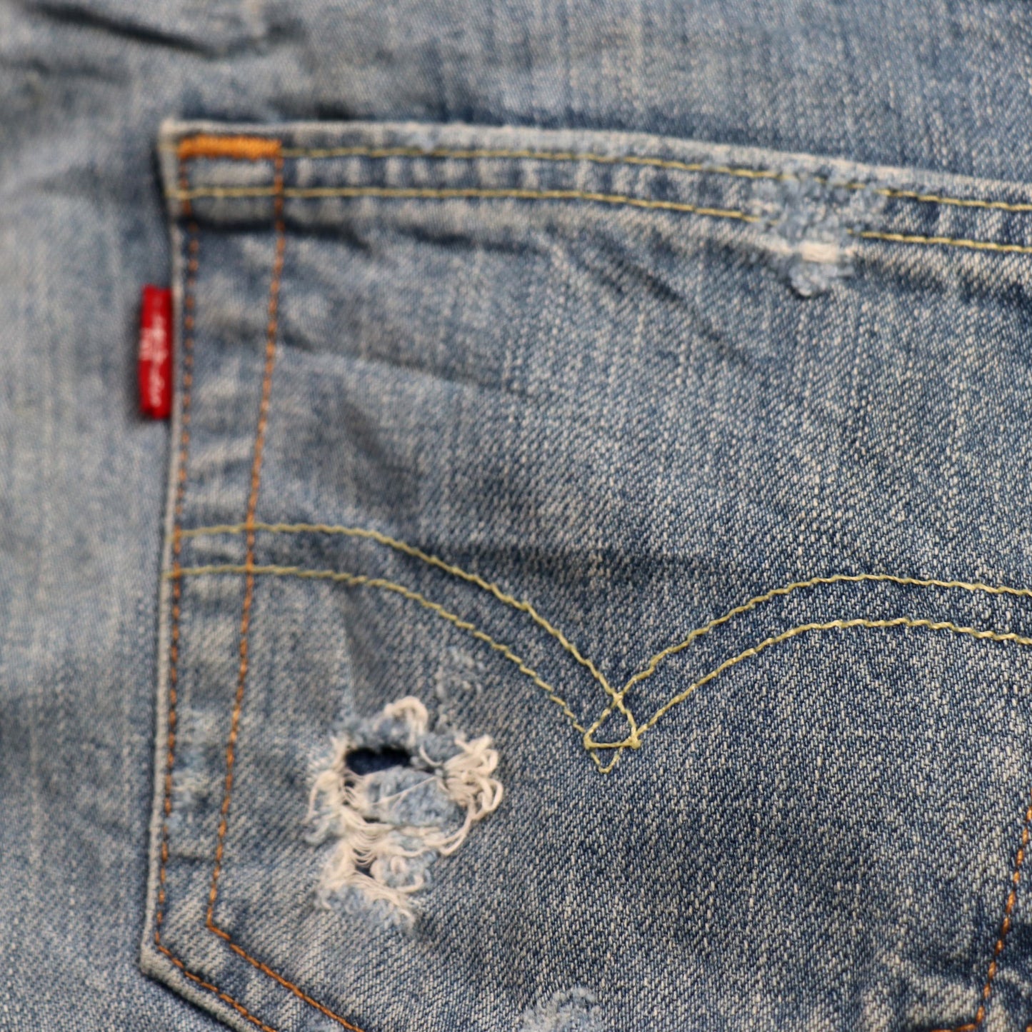 Levi's 511 W30 L29 Slim Fit Classic Ripped Style Blue Denim Jeans