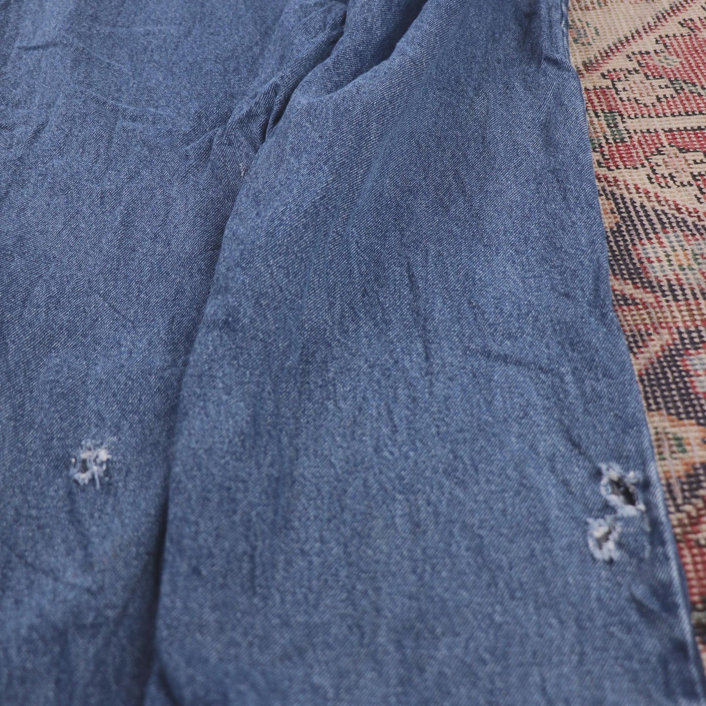 Wrangler W34 L29 Straight Leg Relaxed Fit Blue Denim Jeans