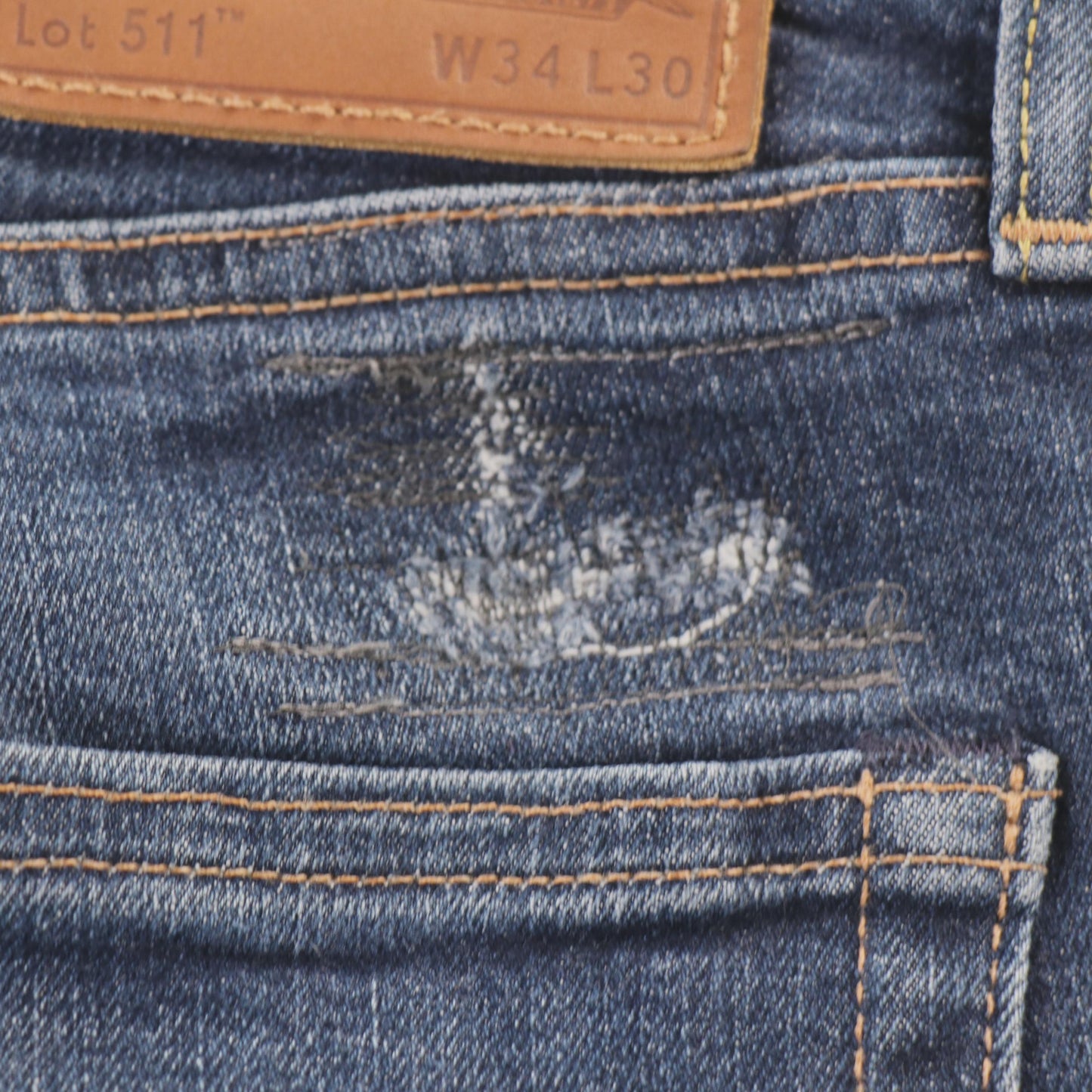 Levi's 511 Red Tab W30 L28 Slim Fit Blue Denim Jeans
