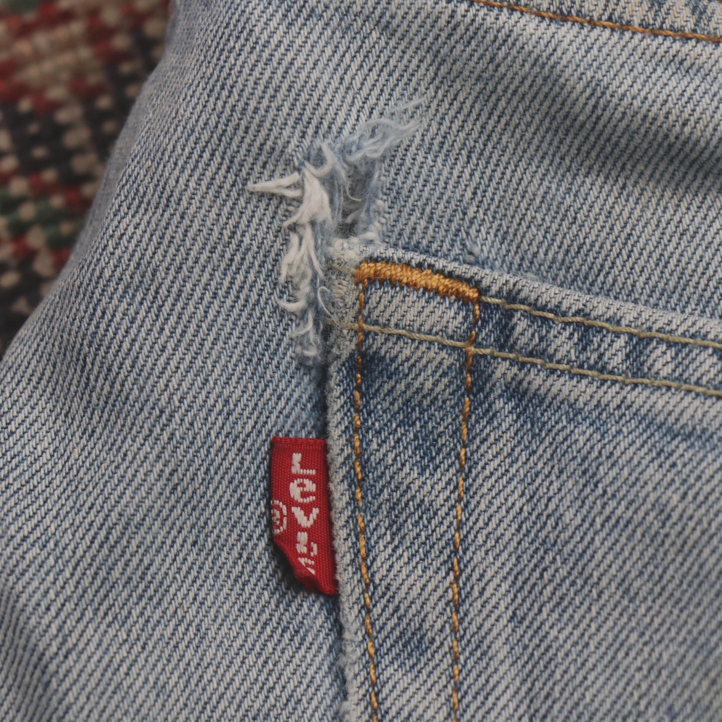 Levi's 505 W36 L29 Straight Leg Regular Fit Blue Denim Jeans