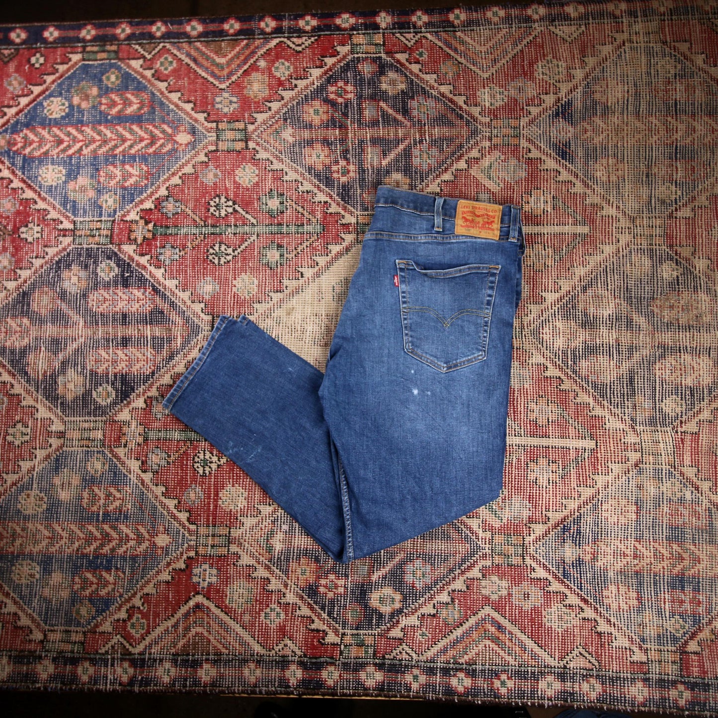 Levi's 502 W40 L28 Tapered Leg Regular Fit Blue Denim Jeans