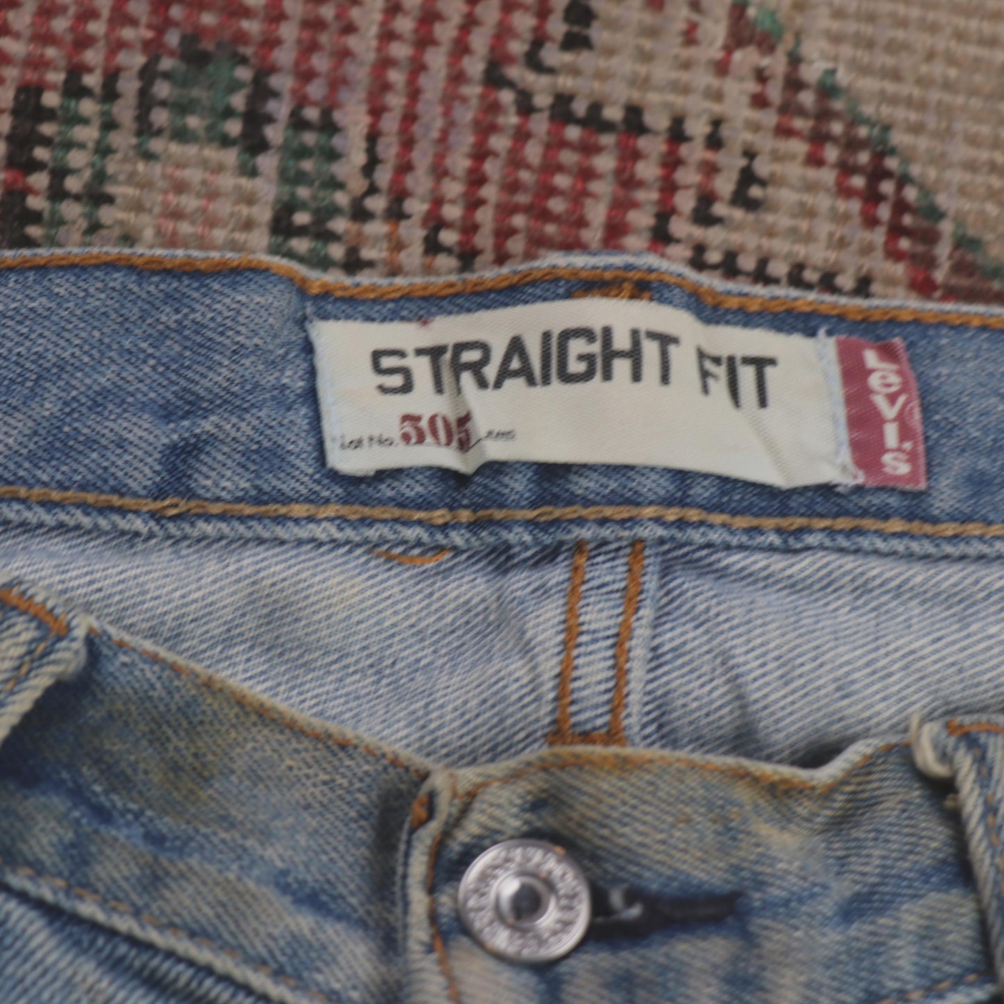 Levi's 505 W32 L32 Straight Leg Regular Fit Blue Denim Jeans