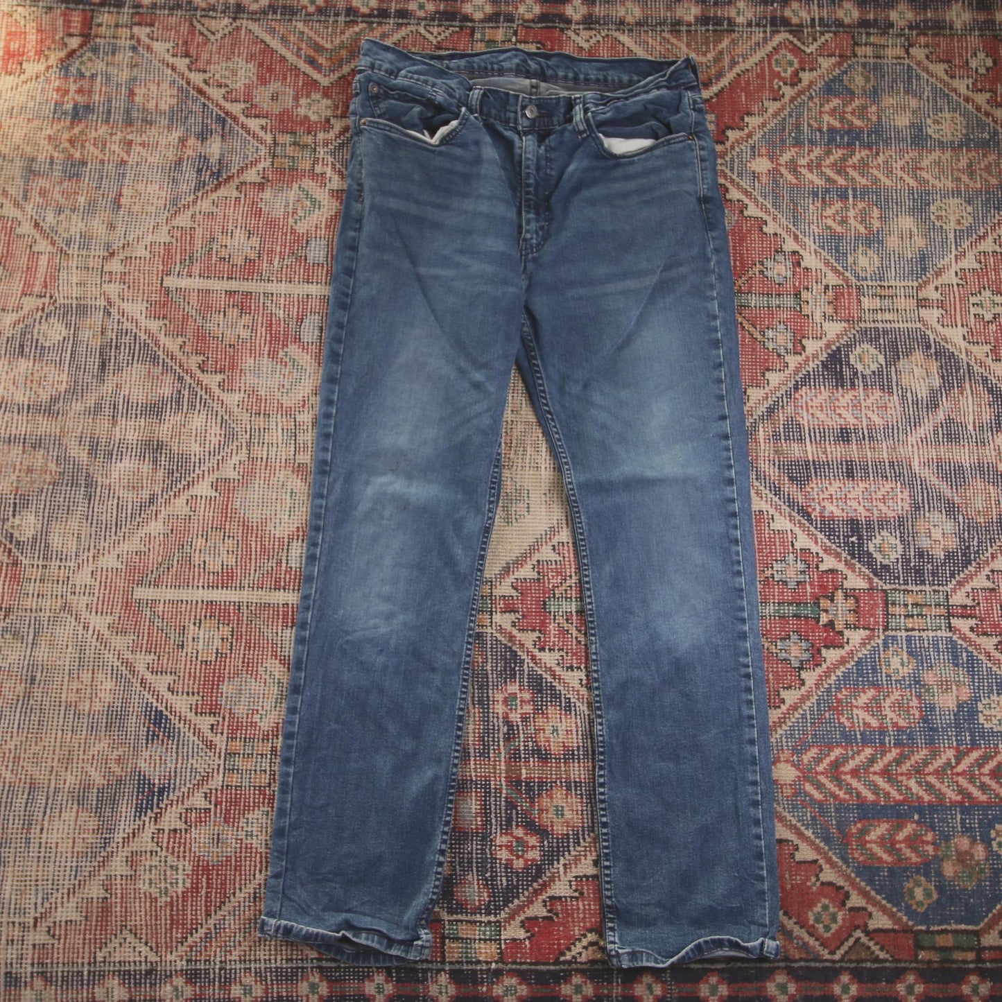 Levi's 514 W34 L30 Straight Leg Blue Denim Jeans