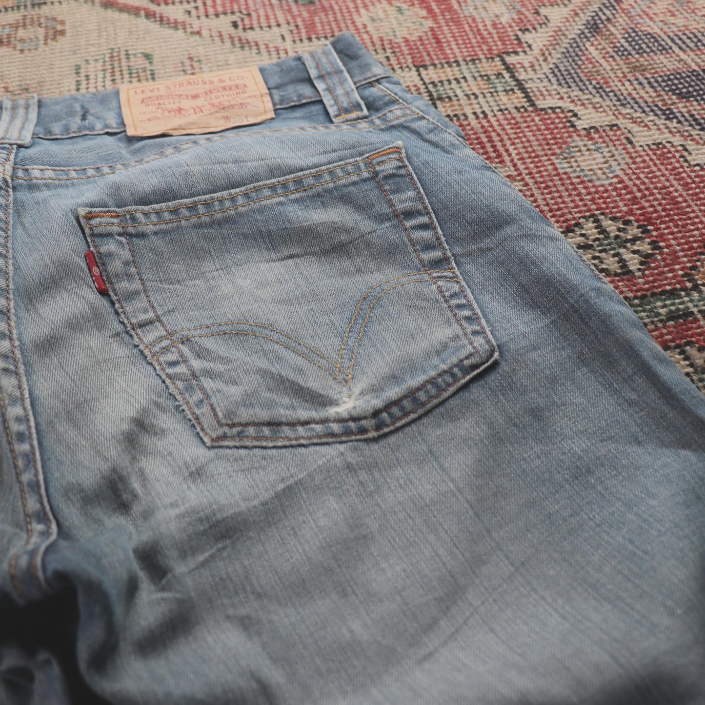 Levi's 506 W32 L28 Straight Leg Blue Denim Jeans
