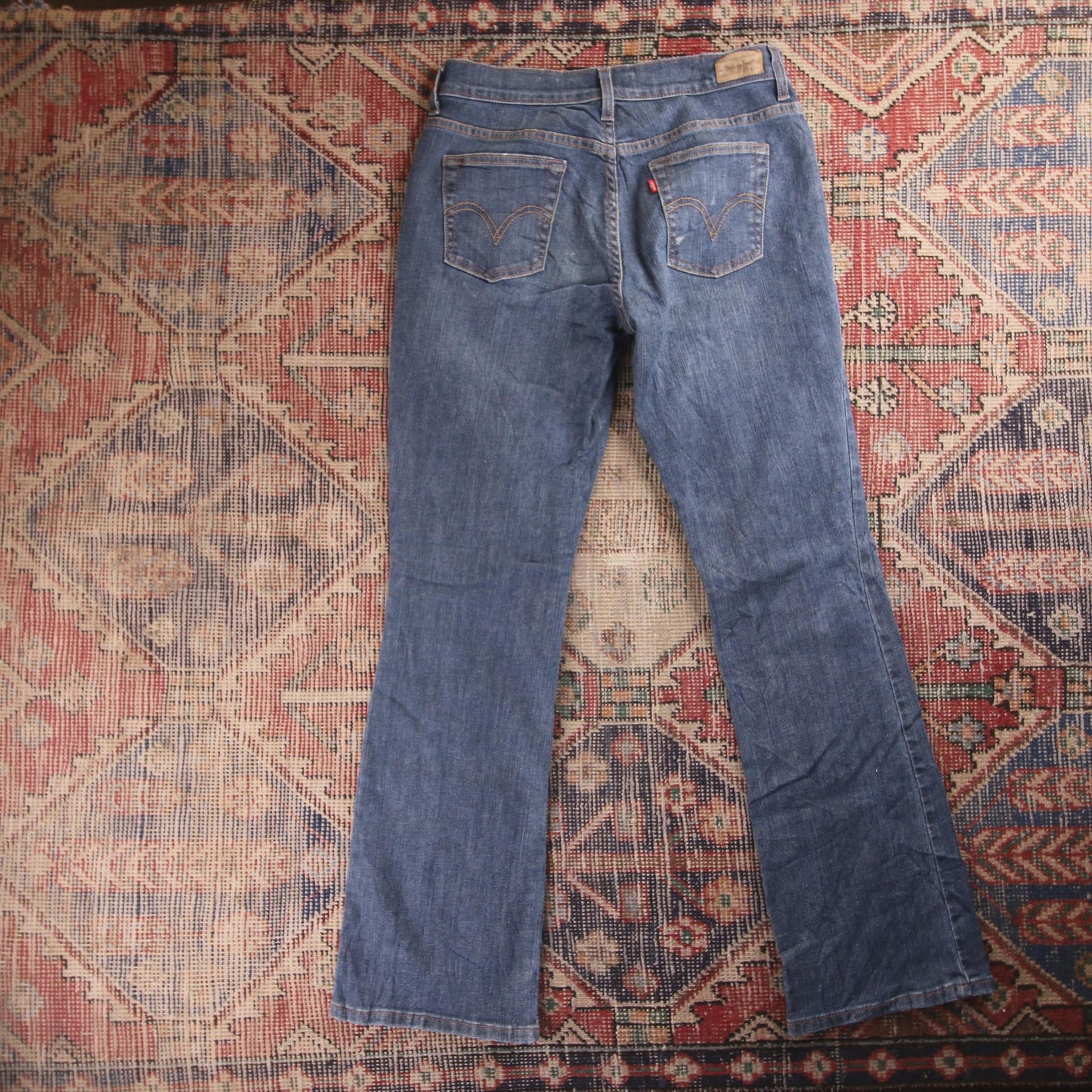 Levi's 512 Red Tab W30 L31 Tapered Leg Slim Fit Blue Denim Jeans