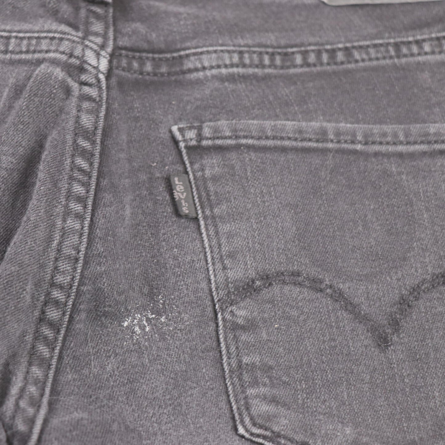Levi's 314 W30 L29 Straight Leg Black Denim Jeans