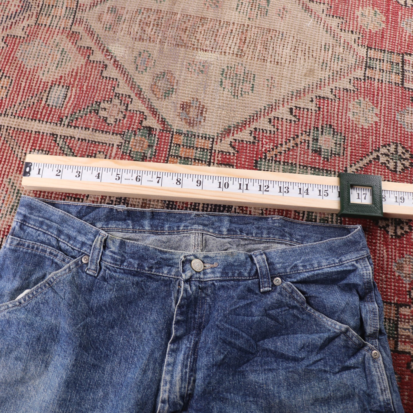 Wrangler W38 L30 Carpenter Blue Denim Jeans