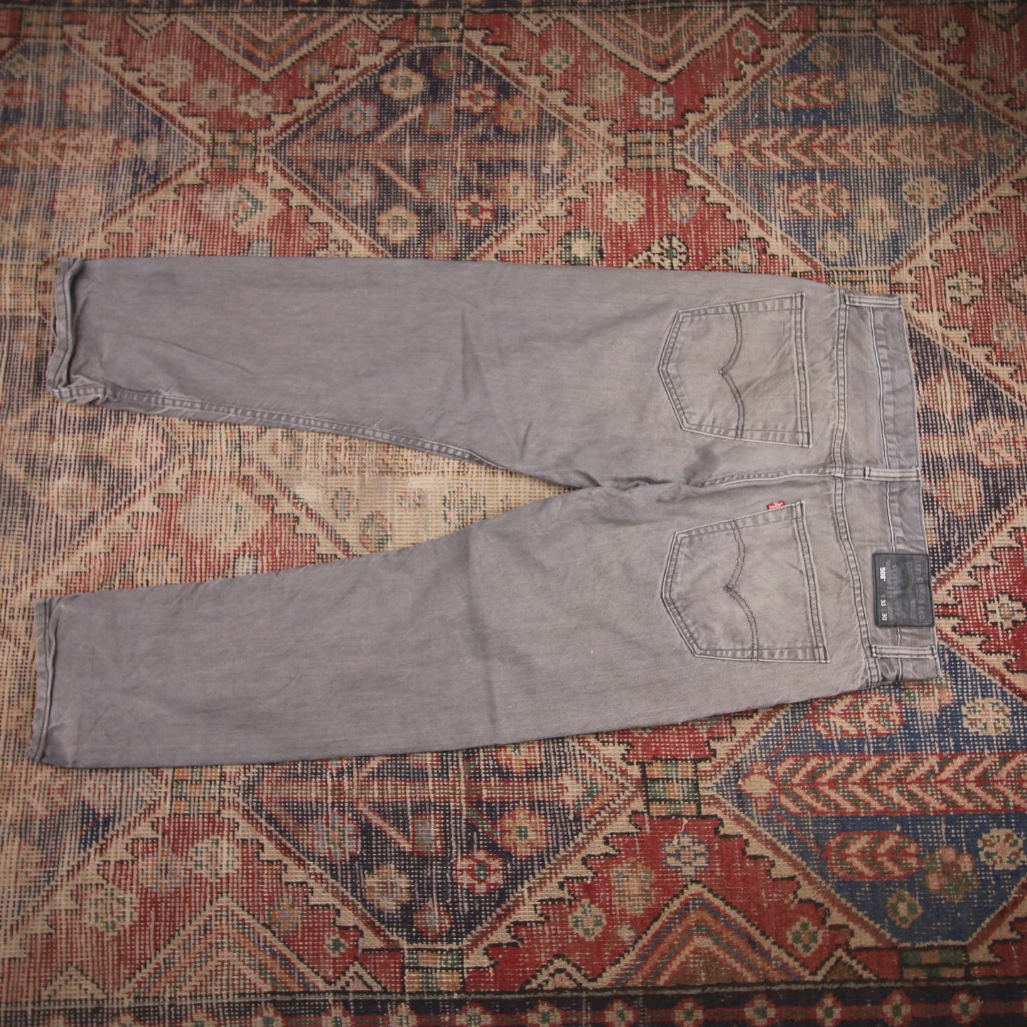 Levi's 508 W34 L26 Tapered Leg Regular Fit Grey Denim Jeans