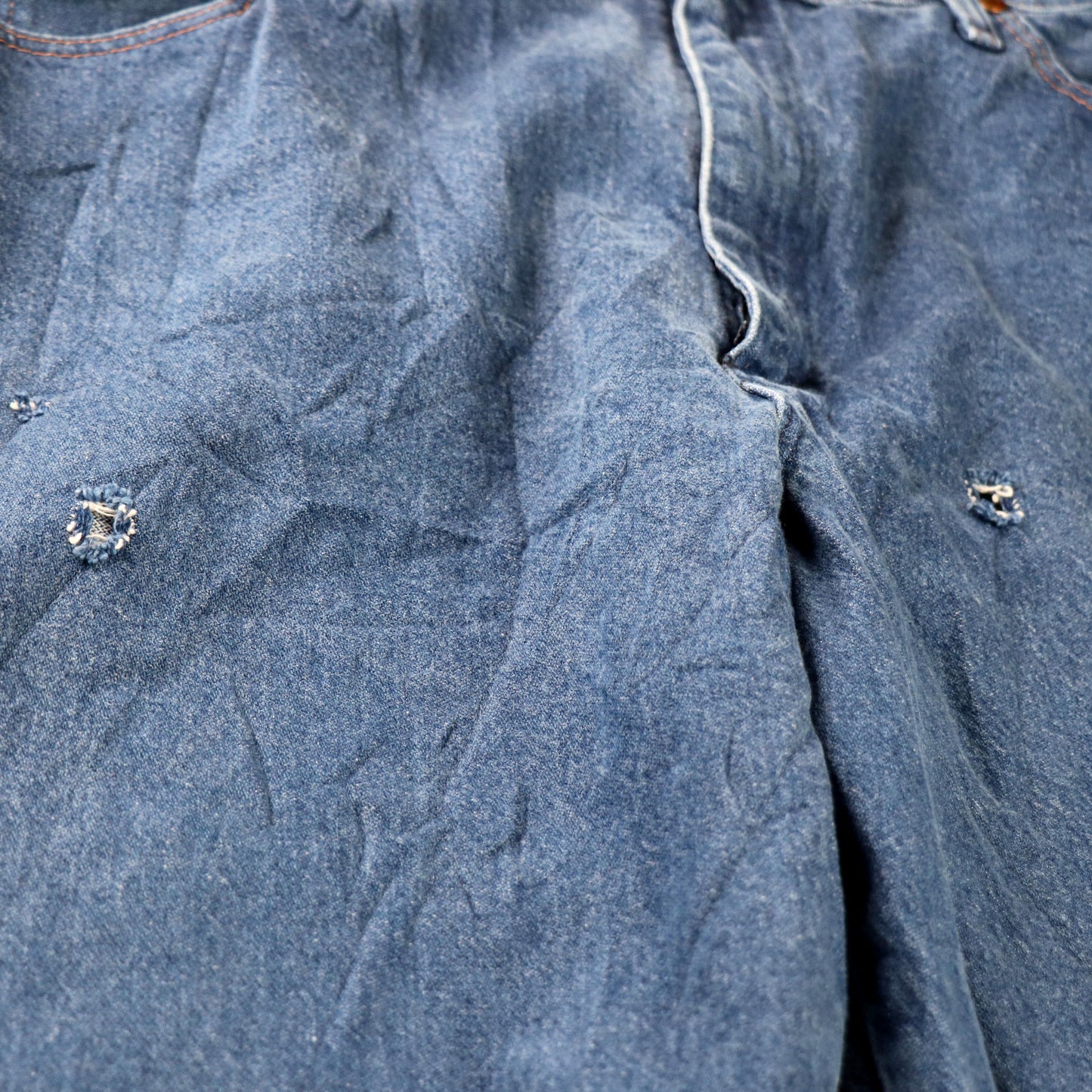Wrangler W38 L34 Straight Leg Relaxed Fit Blue Denim Jeans