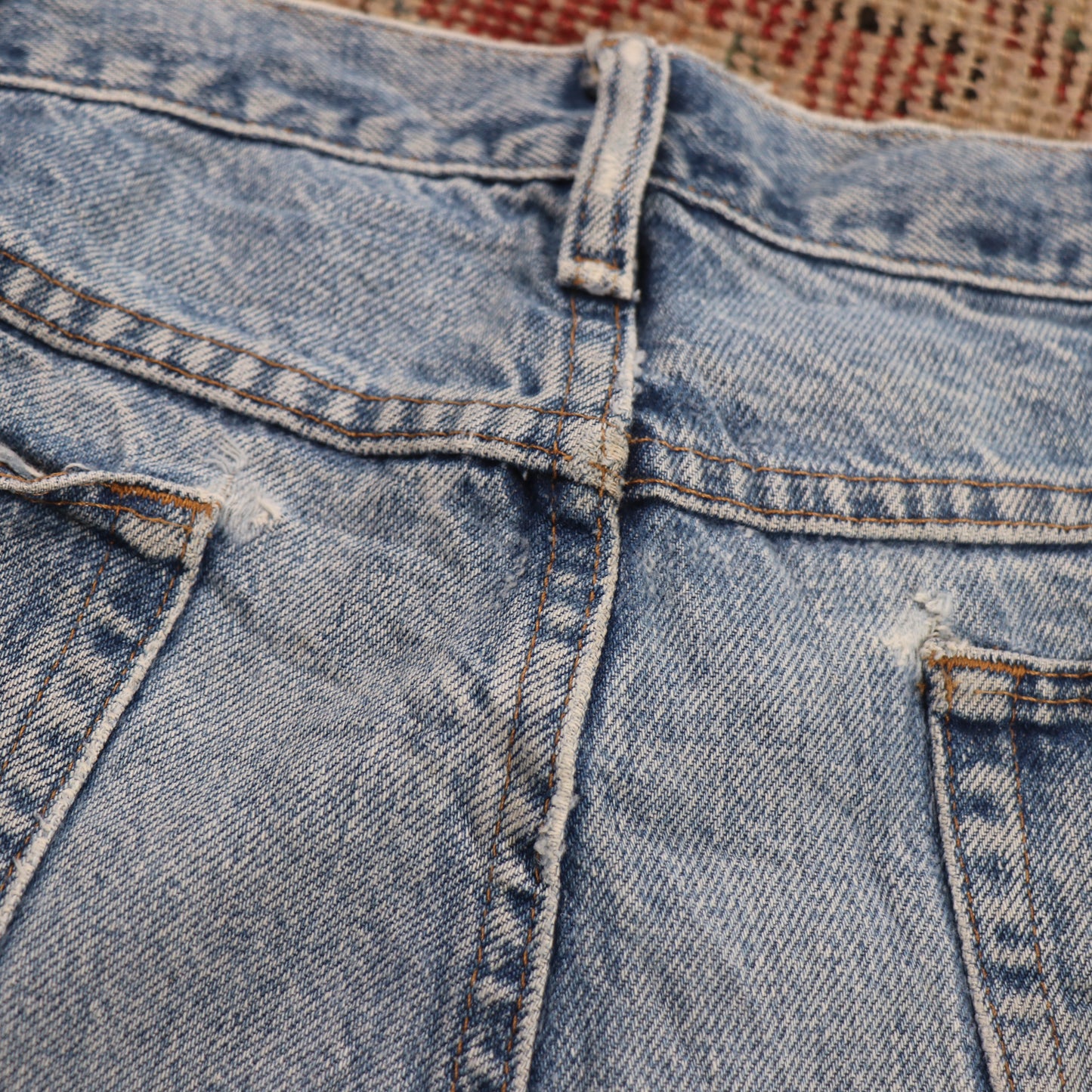 Wrangler W36 L28 Straight Leg Blue Denim Jeans