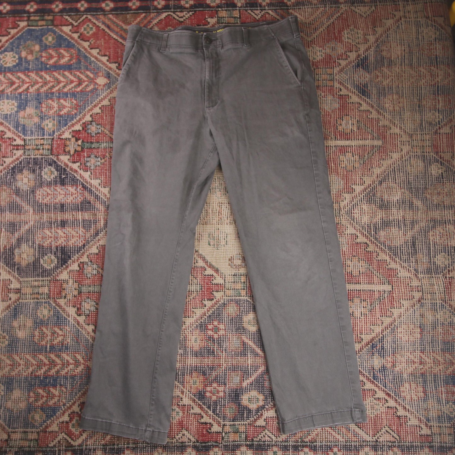 Lee W36 L30 Straight Leg Regular Fit Grey Denim Trousers