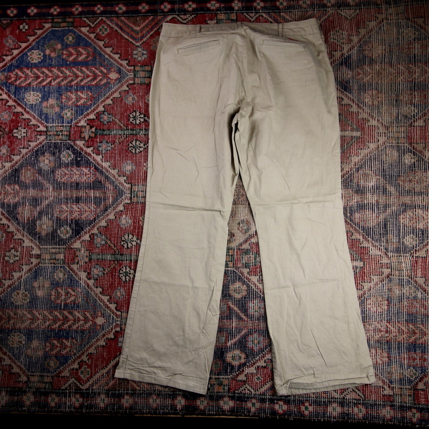 Dickies W36 L29 Straight Leg Beige Cotton Blend Trousers