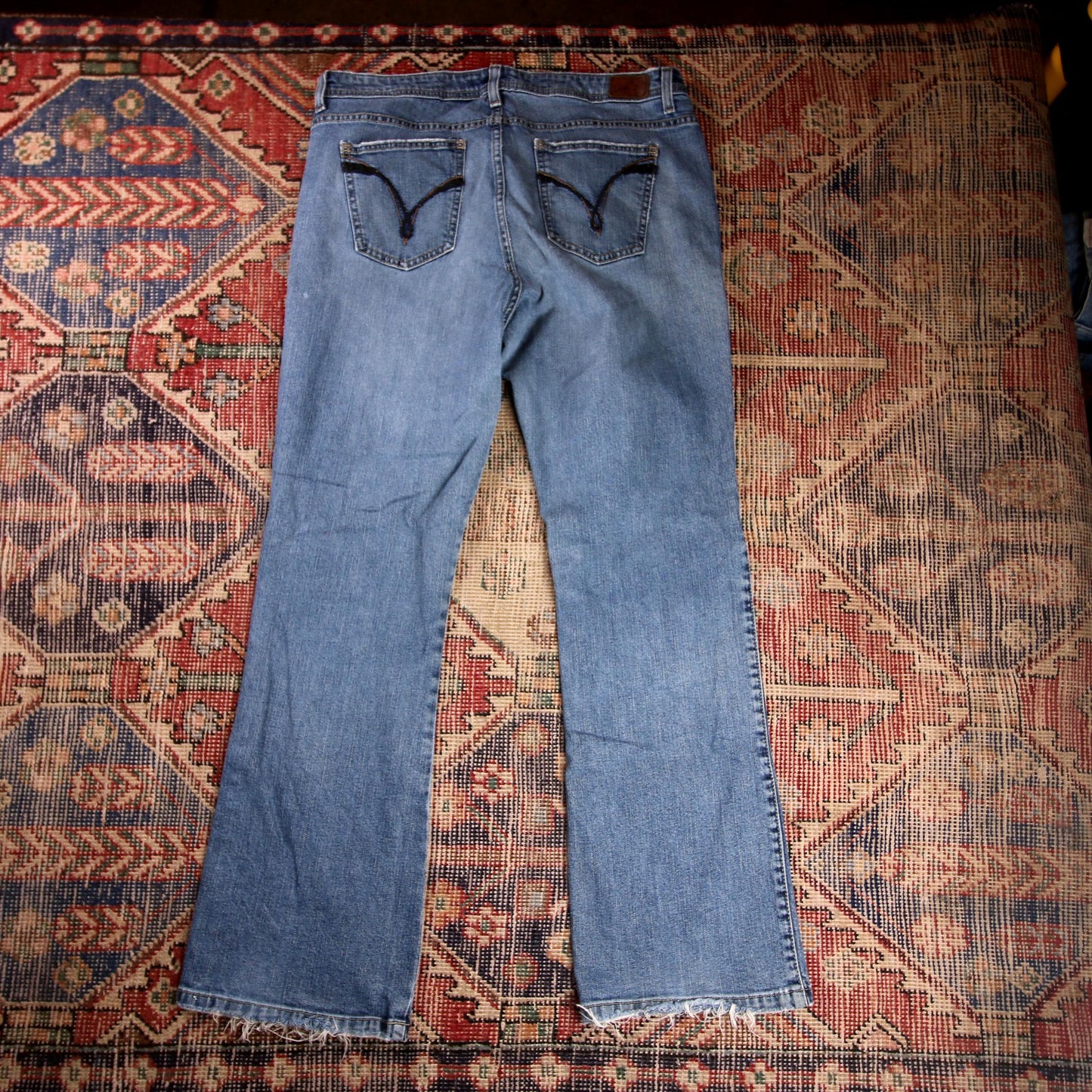 Lee W34 L30 Bootcut Blue Denim Jeans