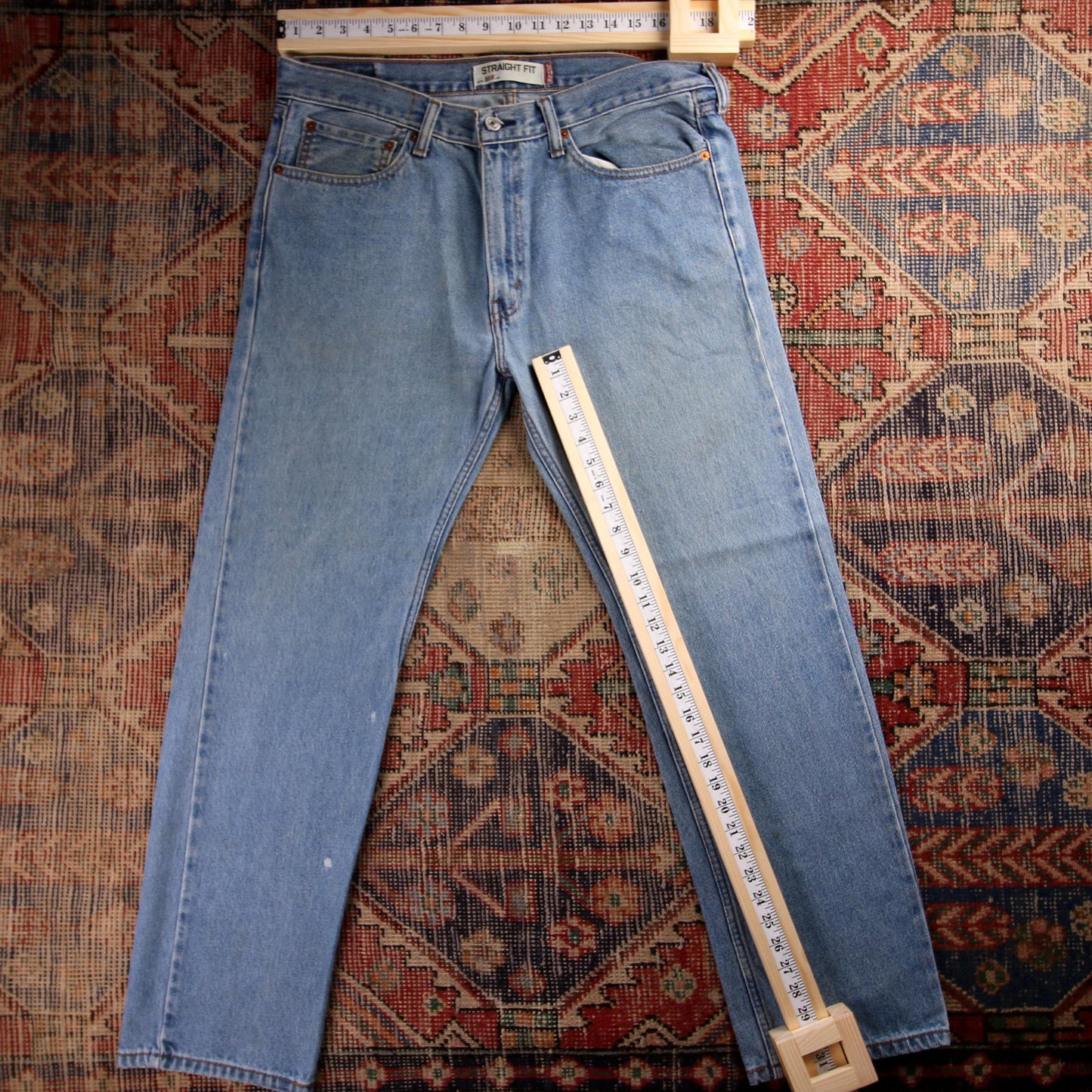 Levi's 505 W30 L31 Straight Leg Regular Fit Blue Denim Jeans