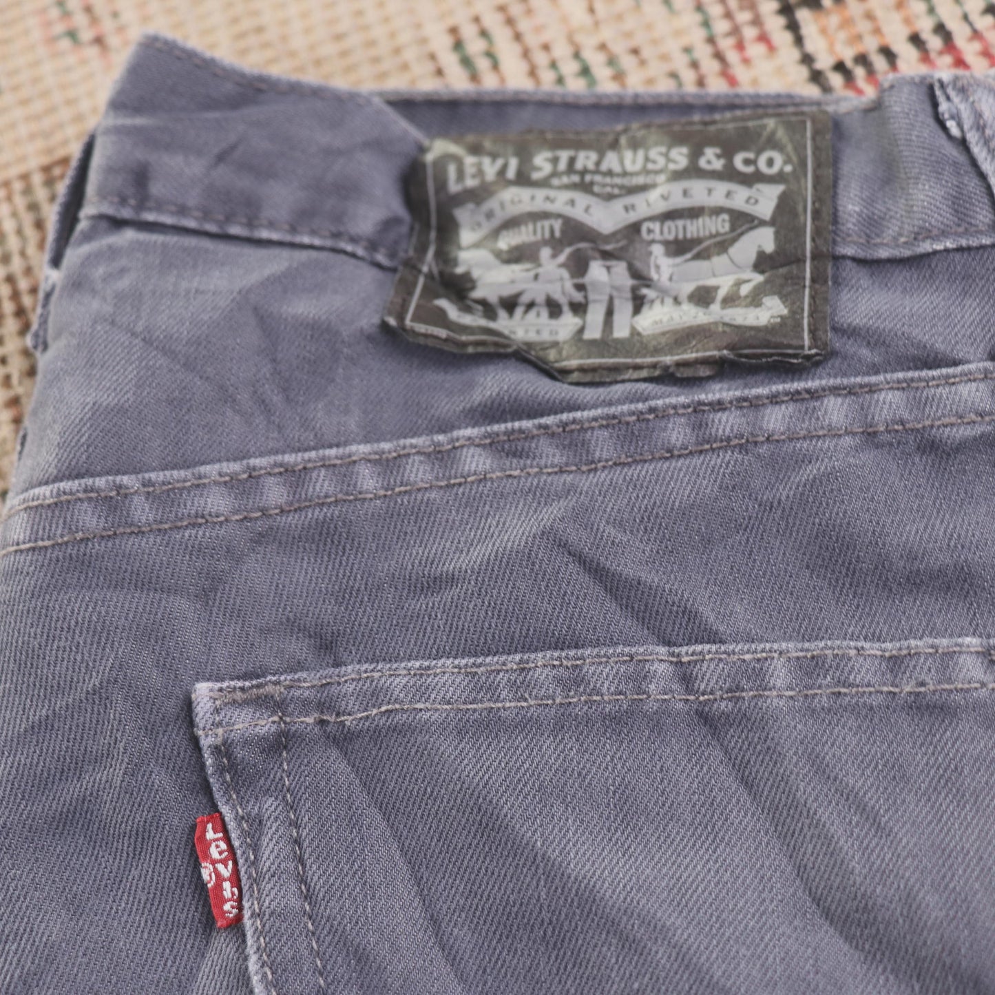 Levi's W28 L33 Straight Leg Blue Denim Jeans