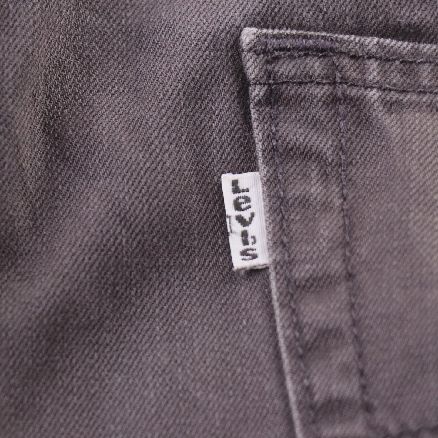 Levi's 505 White Tab W36 L29 Straight Leg Regular Fit Grey Denim Jeans