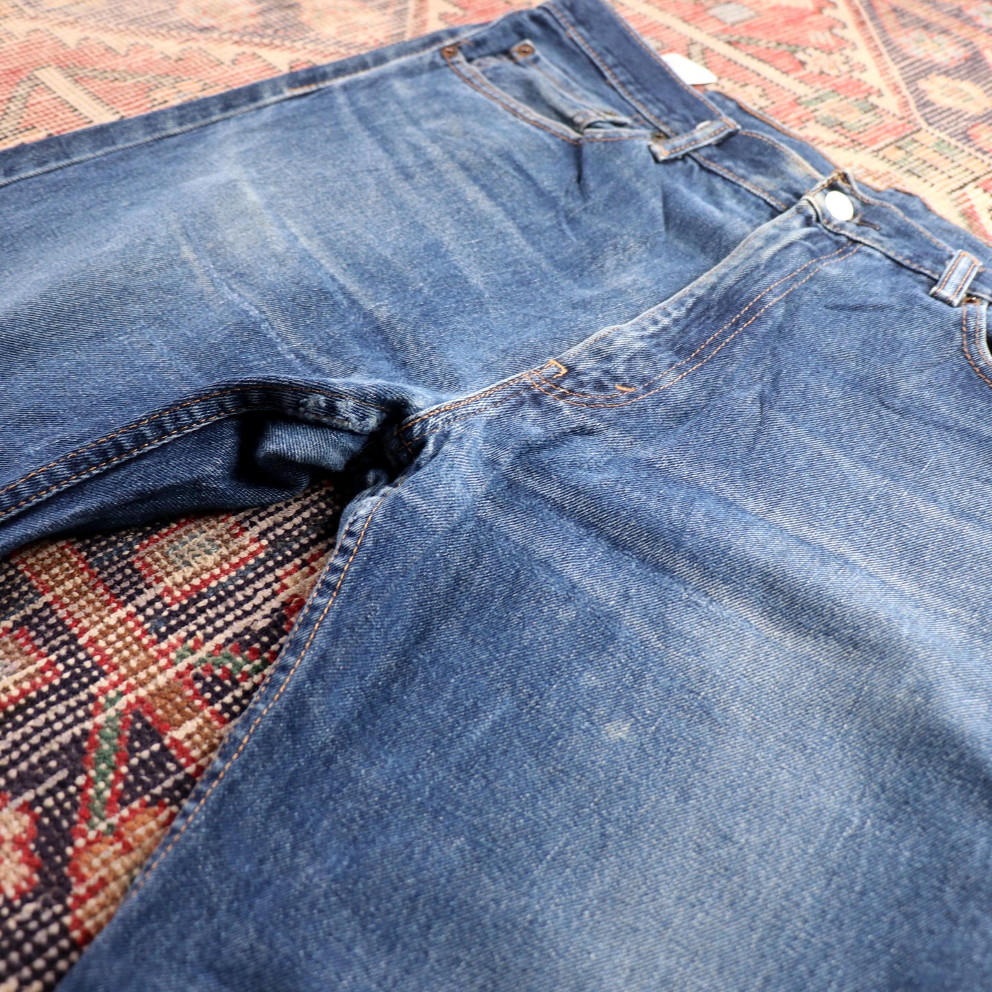 Levi's 505 W40 L30 Straight Leg Regular Fit Blue Denim Jeans