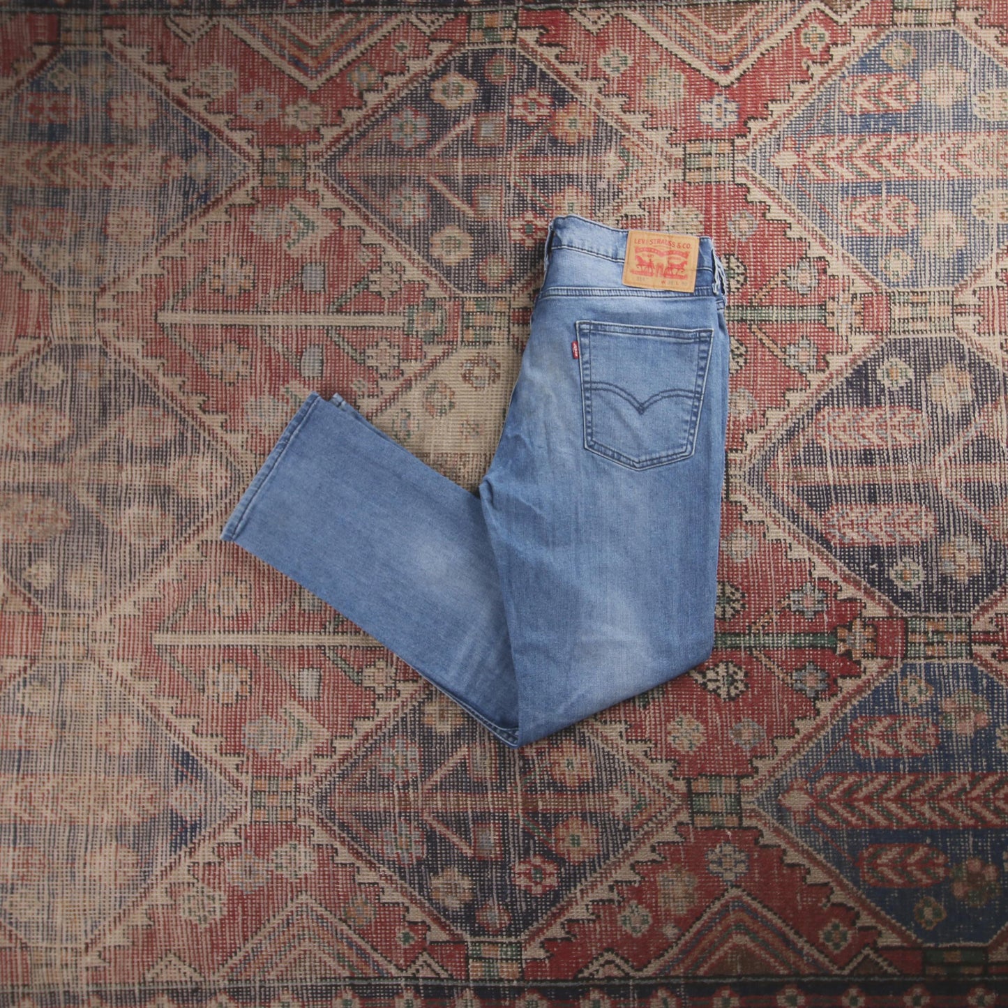 Levi's 514 Red Tab W30 L29 Straight Leg Blue Denim Jeans