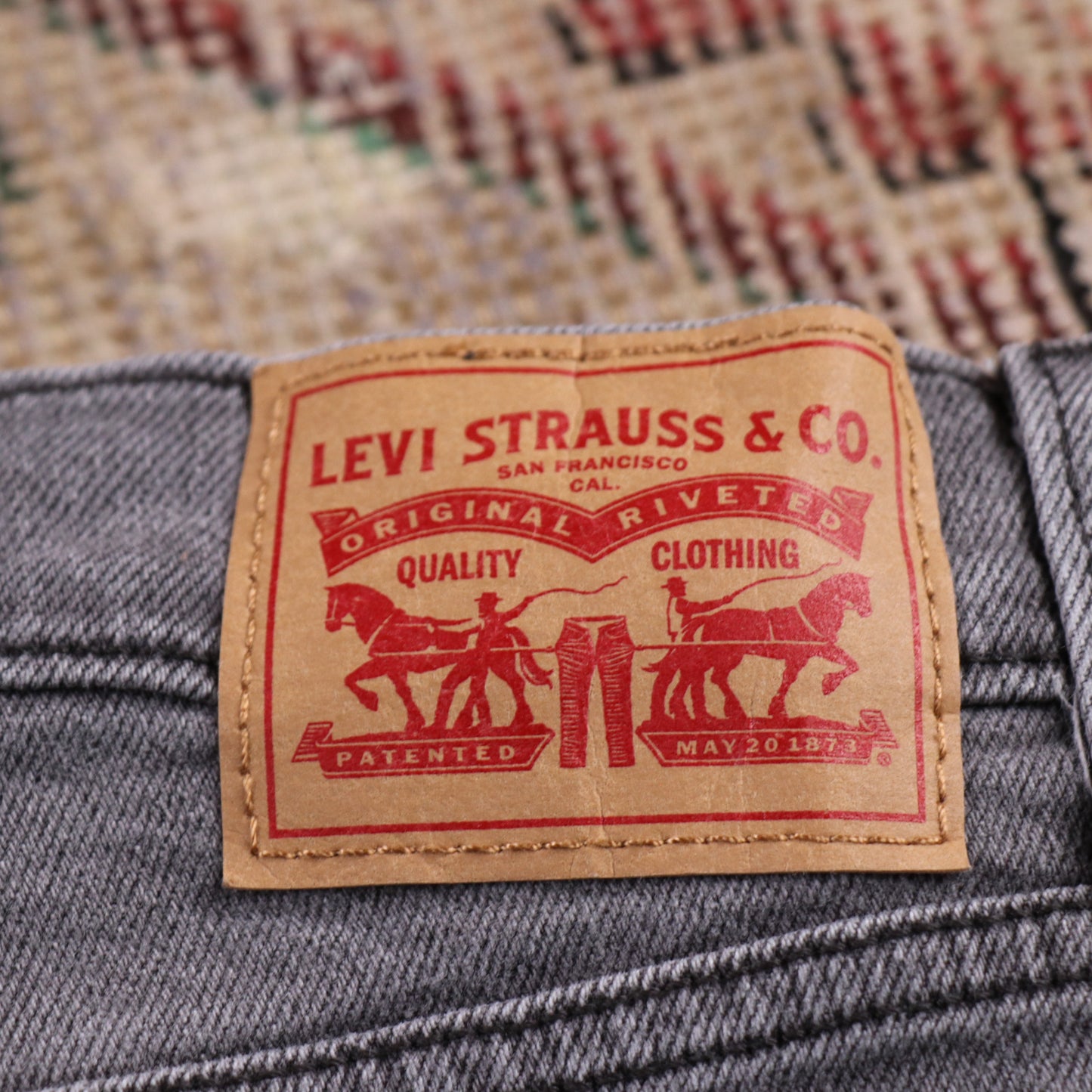 Levi's 501 W30 L26 Original Fit Grey Denim Jeans