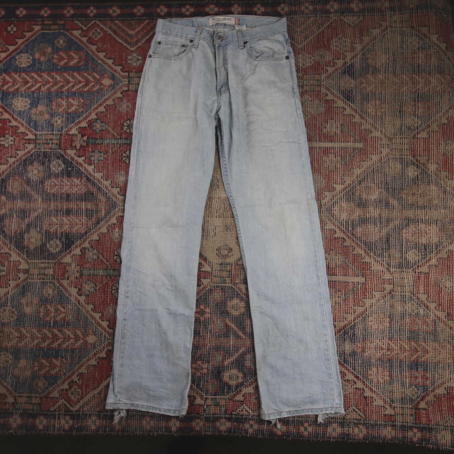 Levi's 505 W30 L32 Straight Leg Regular Fit Blue Denim Jeans