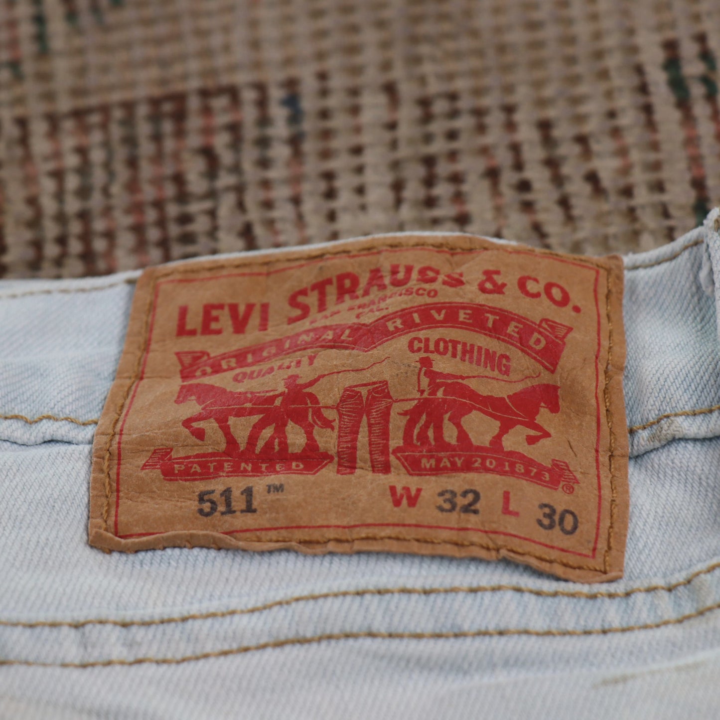 Levi's 511 W32 L30 Slim Fit White Denim Jeans