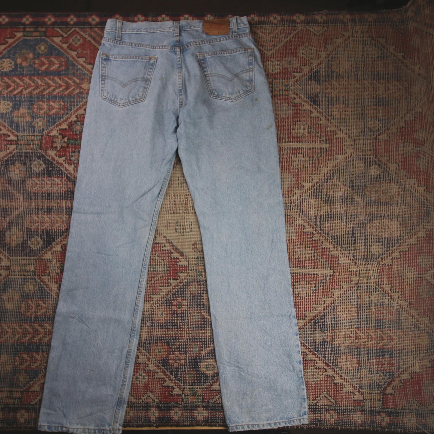 Levi's 505 W34 L33 Straight Leg Regular Fit Blue Denim Jeans