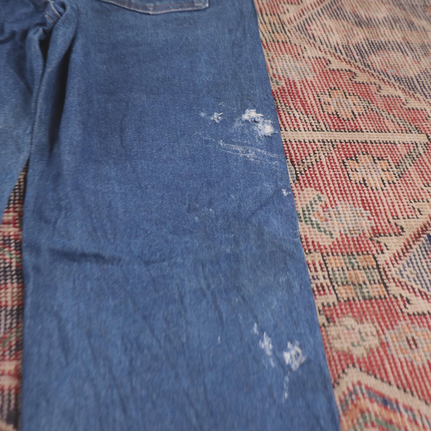 Wrangler W36 L28 Straight Leg Blue Denim Jeans