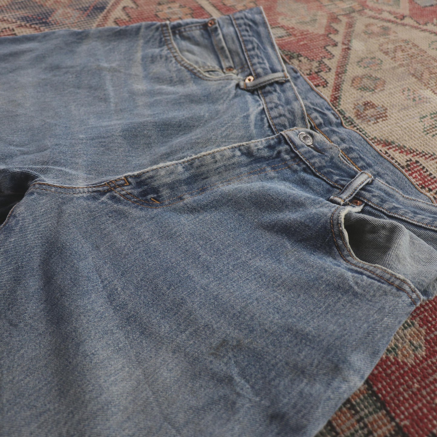 Levi's W32 L28 Straight Leg Blue Denim Jeans