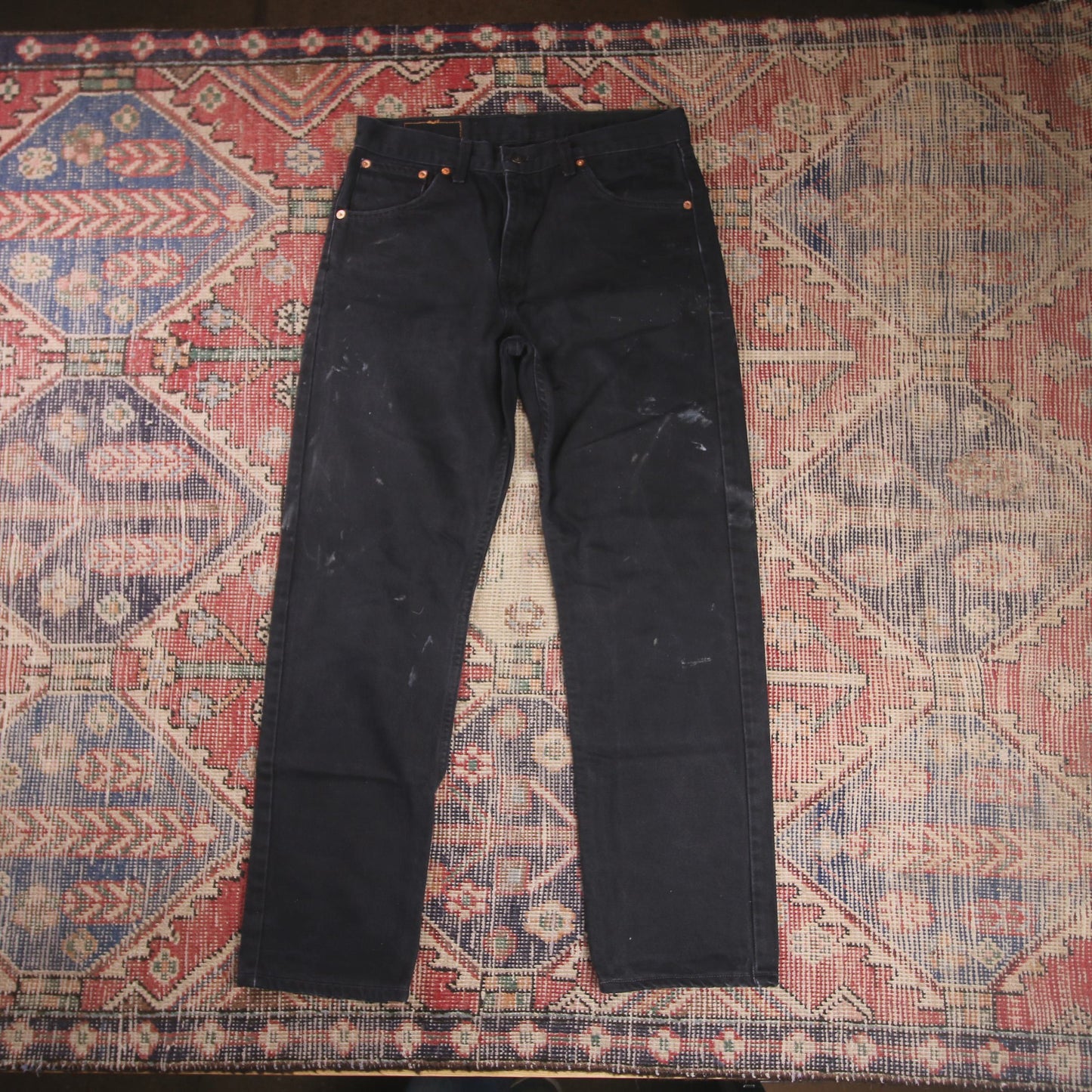 Levi's 521 W30 L28 Straight Leg Black Denim Jeans