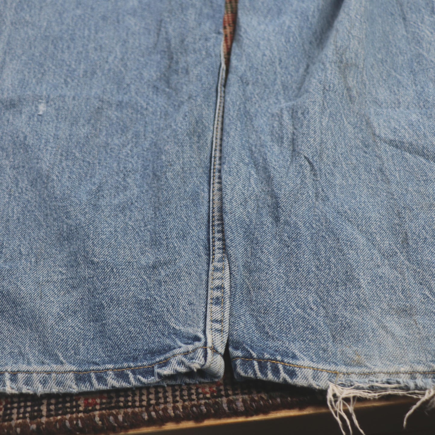 Lee W34 L30 Straight Leg Relaxed Fit Classic Ripped Style Blue Denim Jeans
