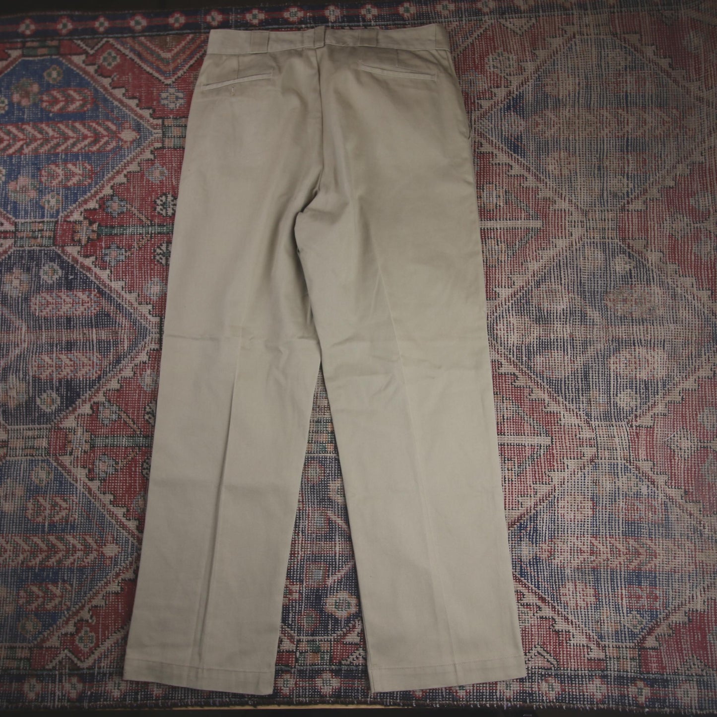 Dickies W34 L30 Straight Leg Beige Cotton Blend Trousers