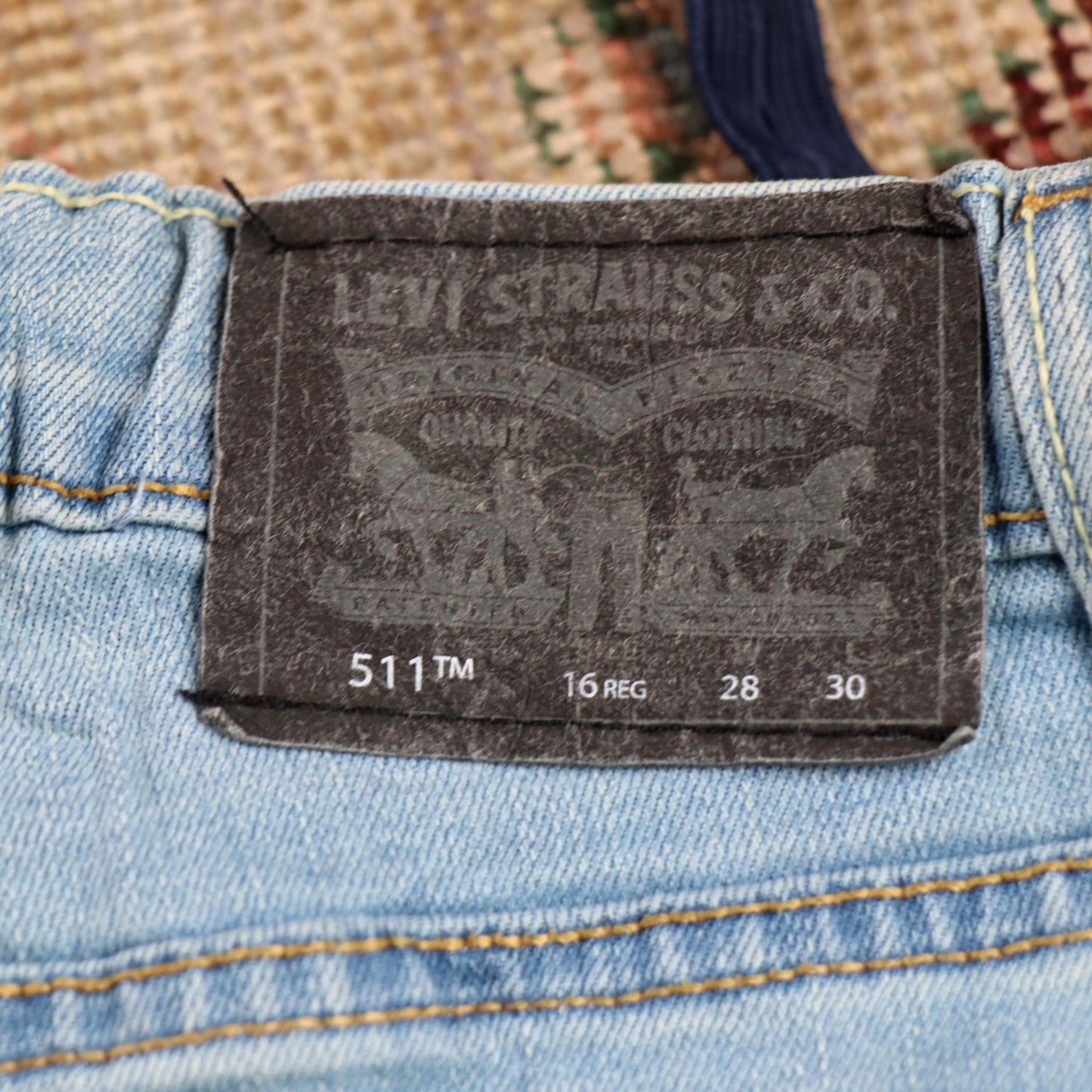 Levi's 511 W26 L29 Slim Fit Blue Denim Jeans