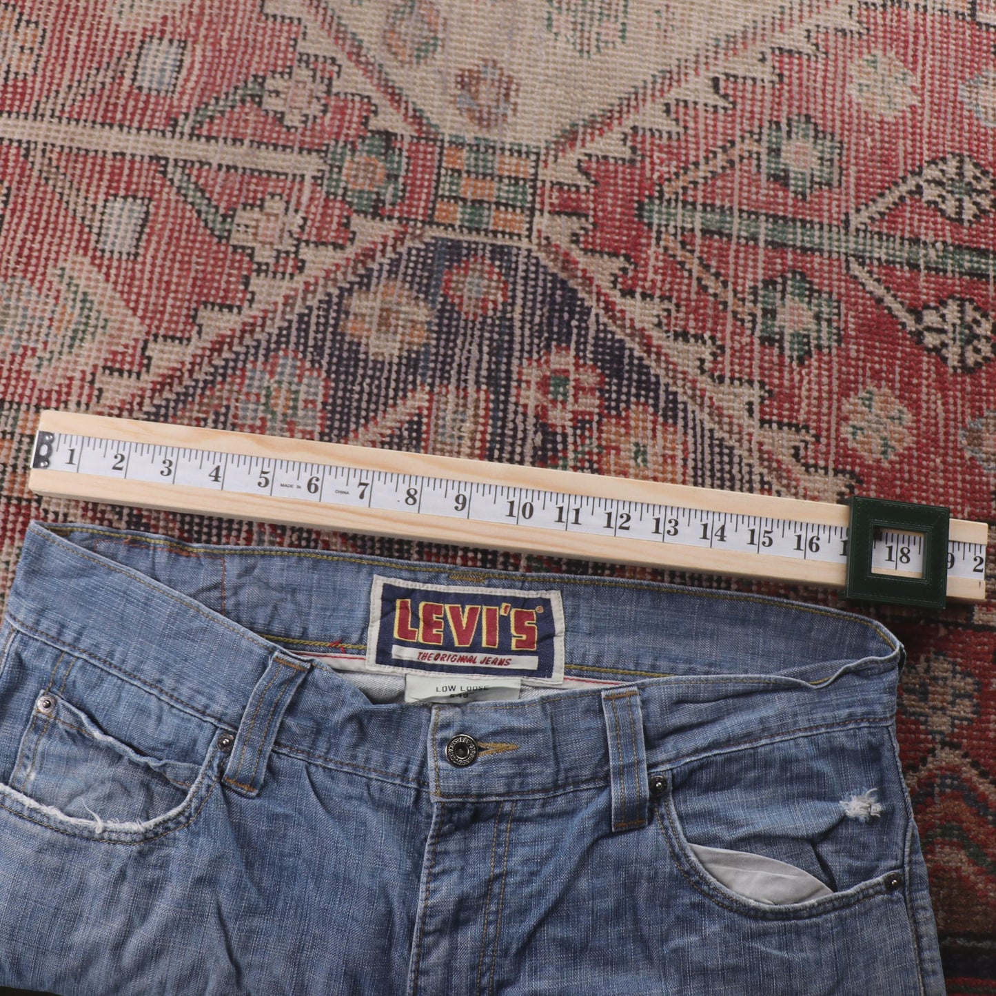 Levi's Red Tab W36 L34 Straight Leg Blue Denim Jeans