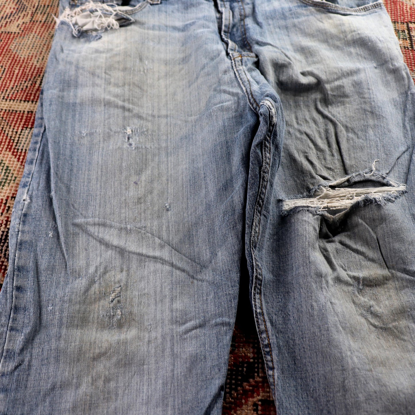 Wrangler W36 L30 Straight Blue Denim Jeans