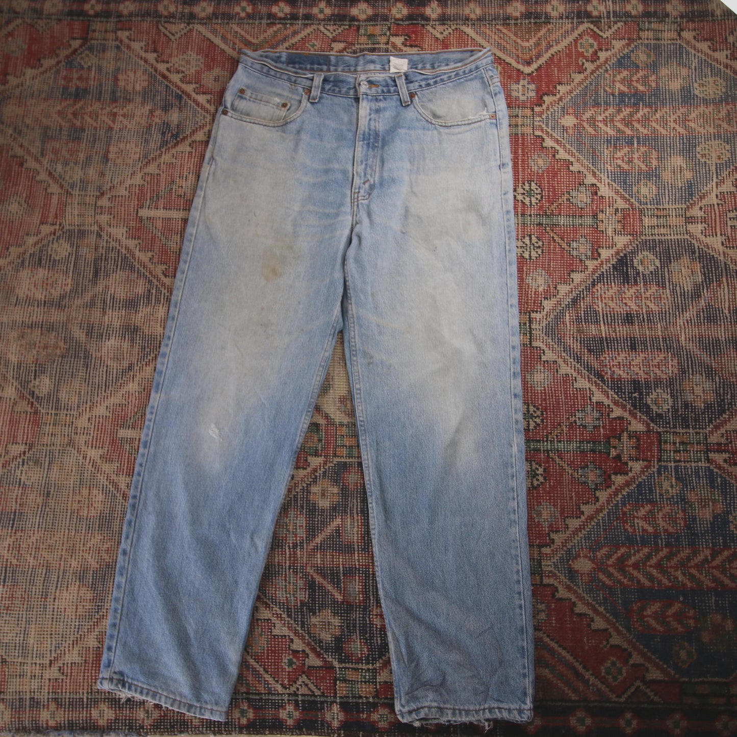 Levi's 550 W34 L30 Tapered Leg Relaxed Fit Blue Denim Jeans