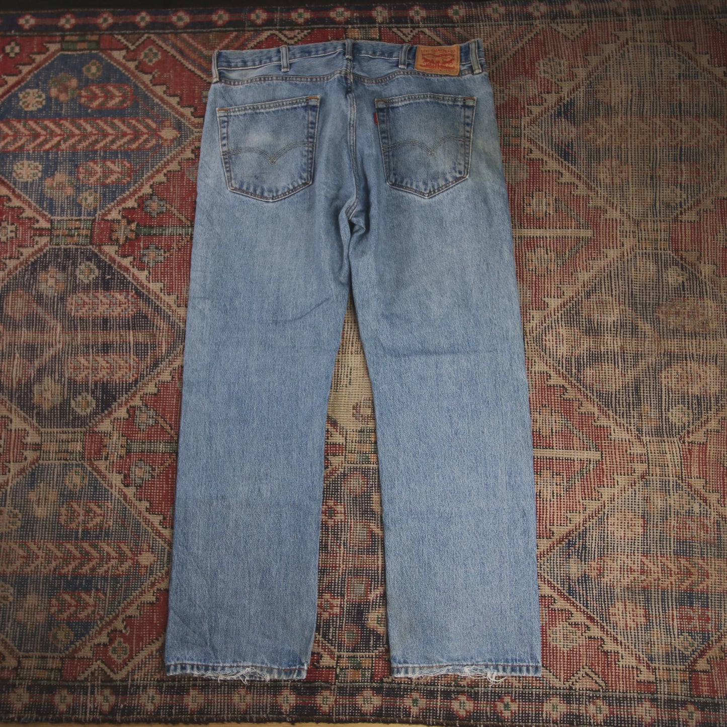 Levi's 505 W38 L30 Straight Leg Regular Fit Blue Denim Jeans