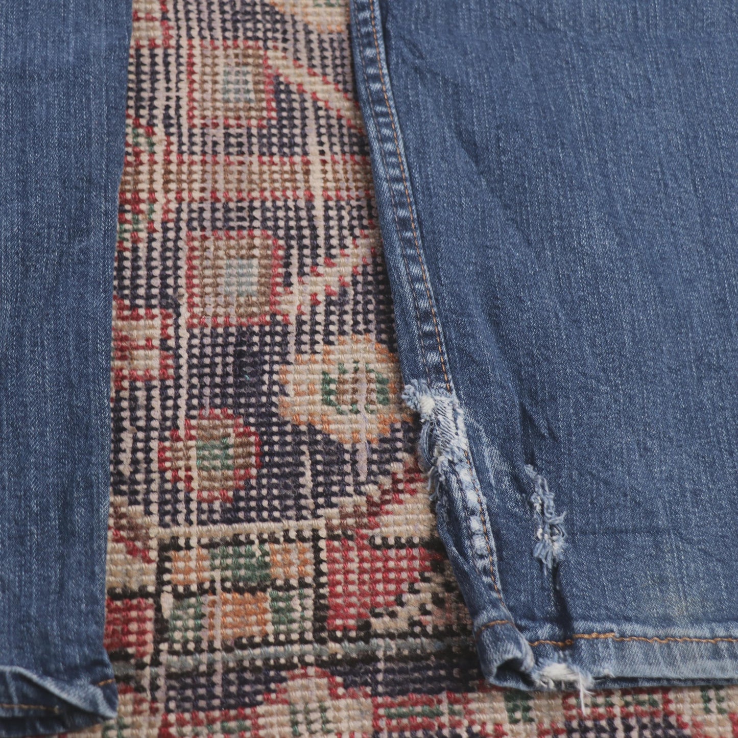 Wrangler W40 L29 Straight Leg Loose Fit Blue Denim Jeans