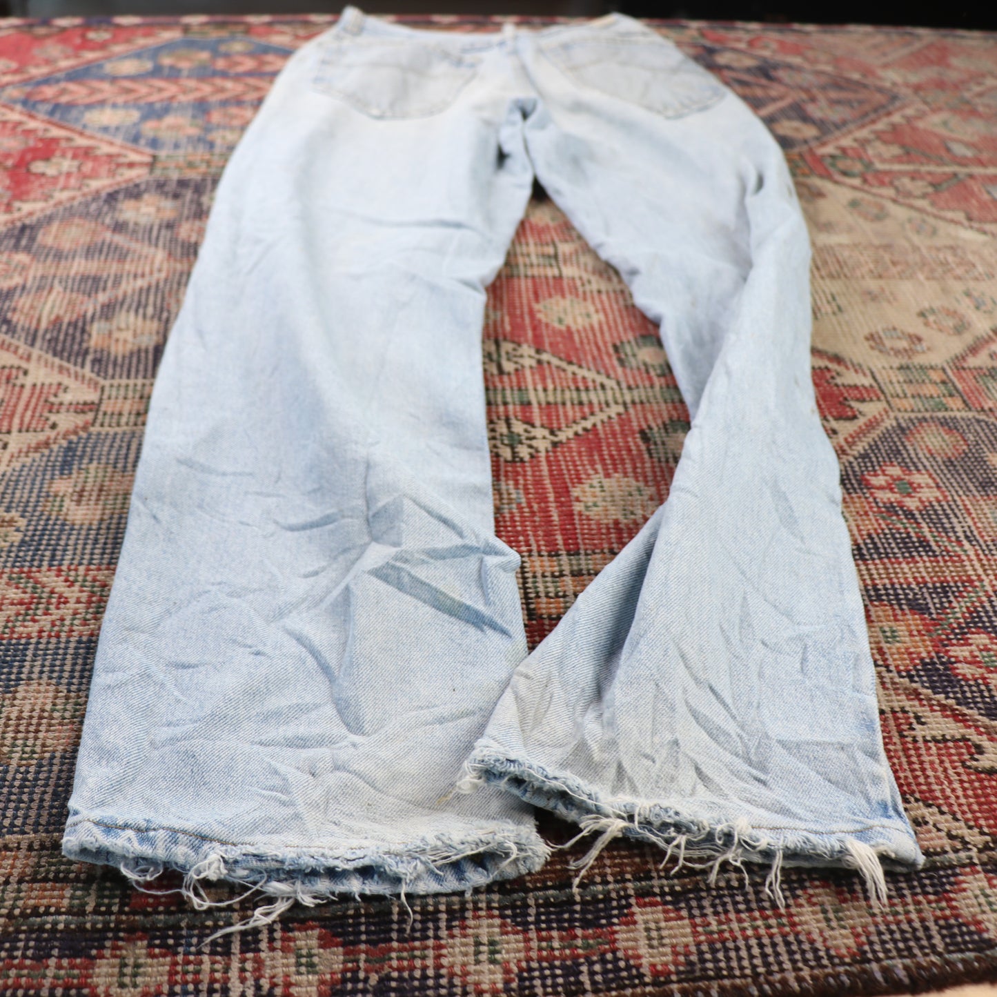 Lee W28 L31 Straight Leg Relaxed Fit Blue Denim Jeans