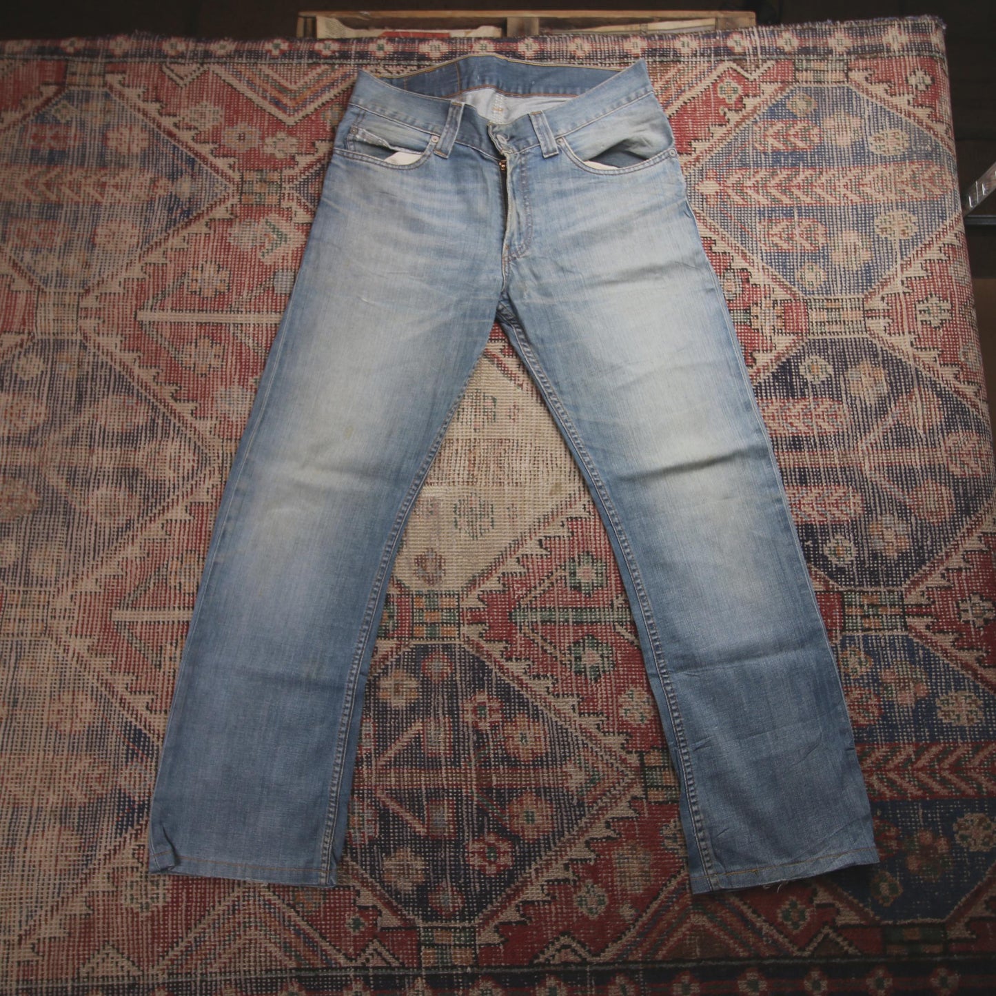 Levi's 506 W32 L28 Straight Leg Blue Denim Jeans
