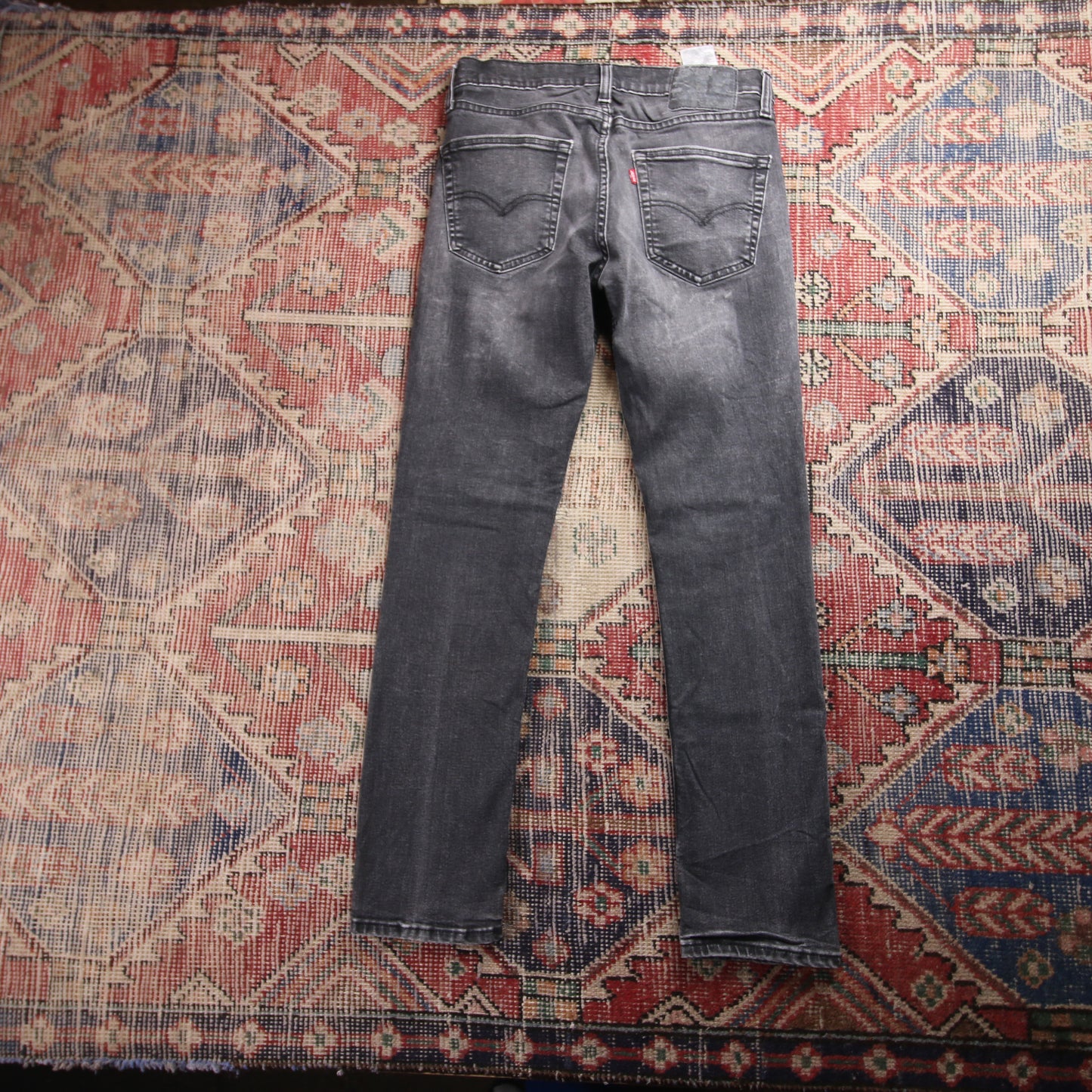 Levi's W30 L29 Straight Leg Slim Fit Black Denim Jeans