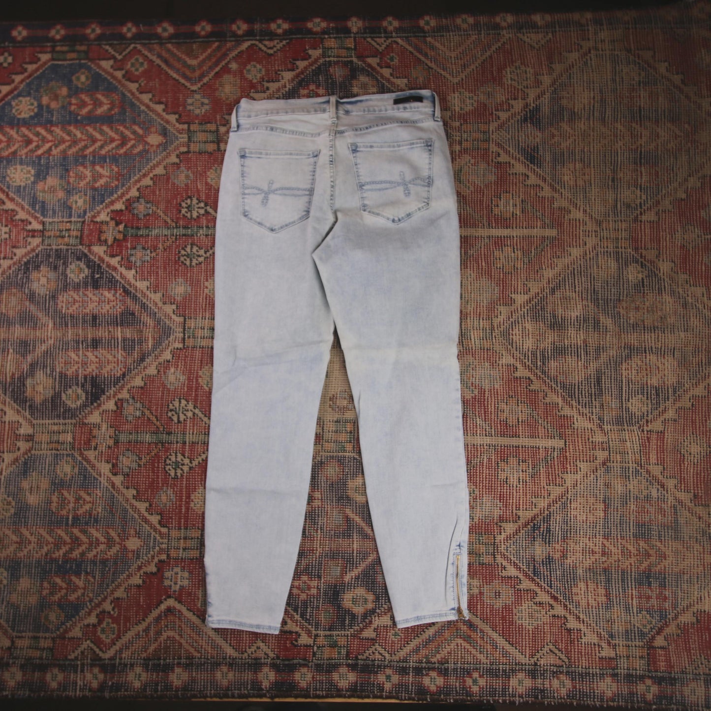 Levi's Denzin W30 L26 Jeggings Distressed Style Blue Denim Jeans