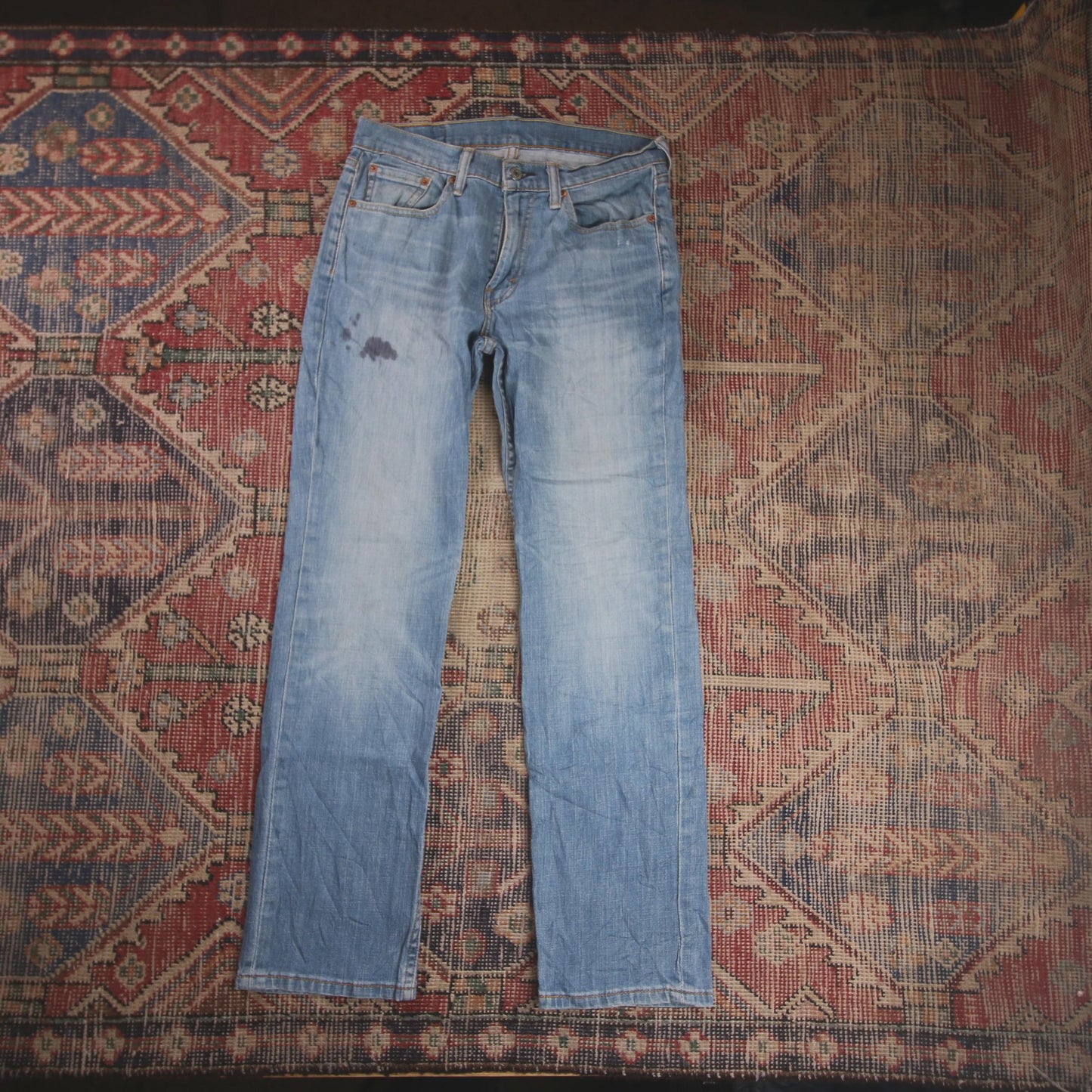Levi's W30 L29 Straight Leg Blue Denim Jeans