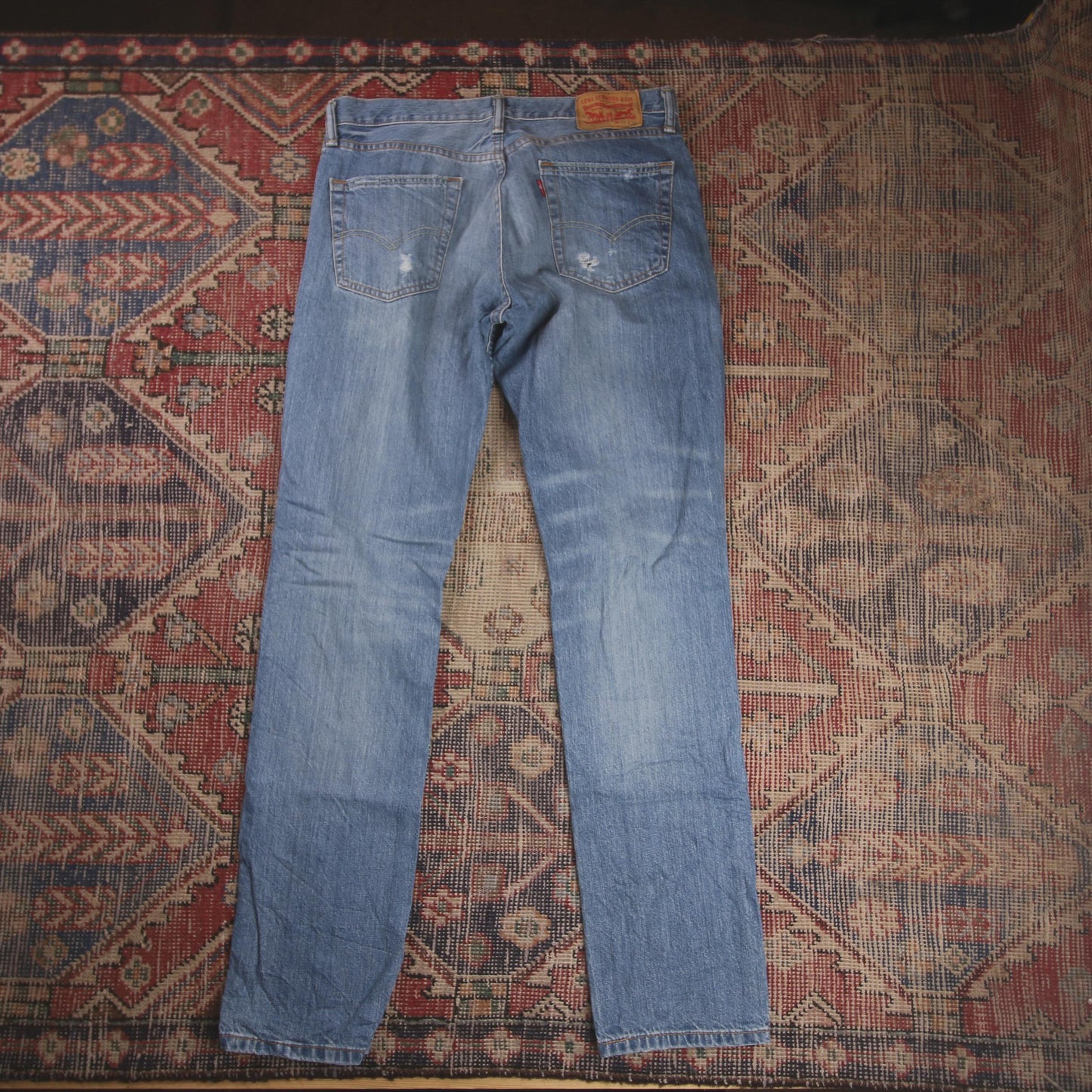 Levi's 511 W34 L32 Slim Fit Classic Ripped Style Blue Denim Jeans