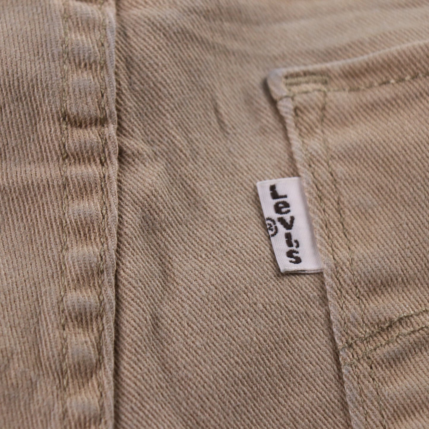 Levi's 721 White Tab W28 L27 Slim Fit Beige Denim Jeans