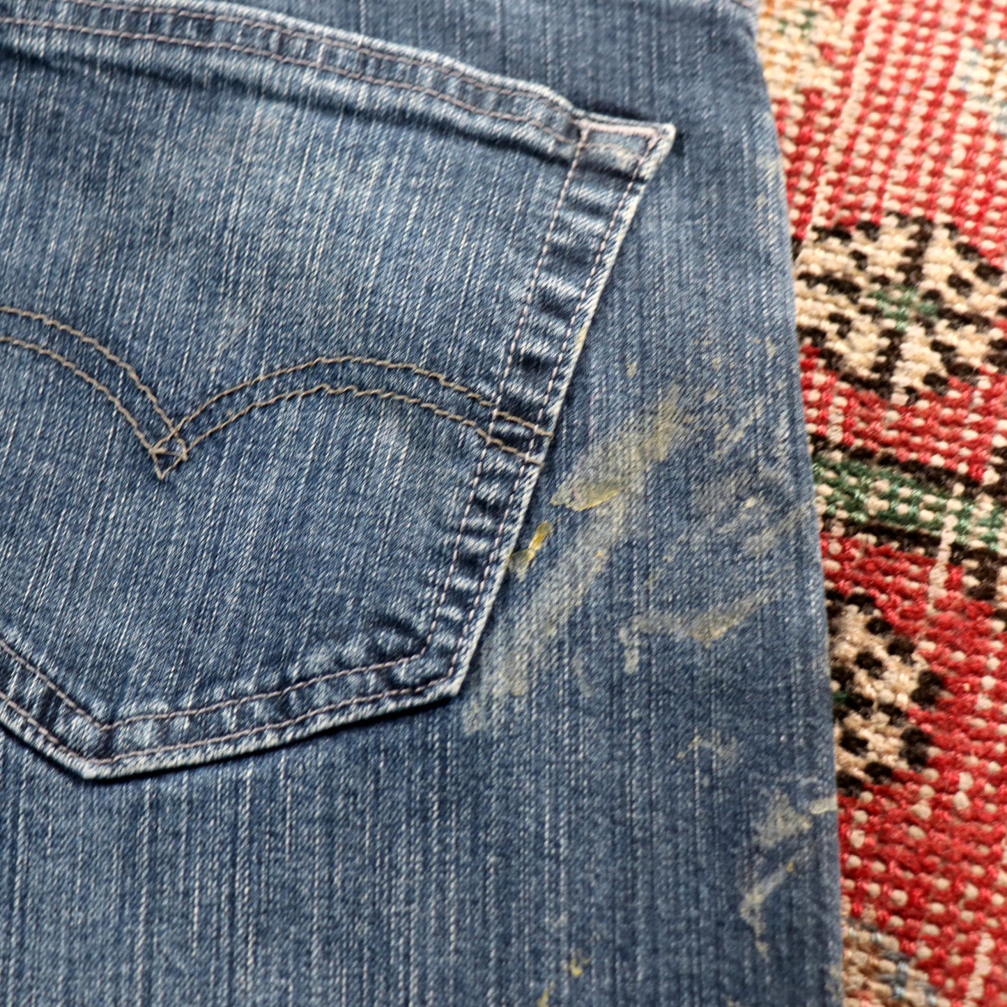 Levi's 559 Red Tab W34 L35 Straight Leg Relaxed Fit Blue Denim Jeans