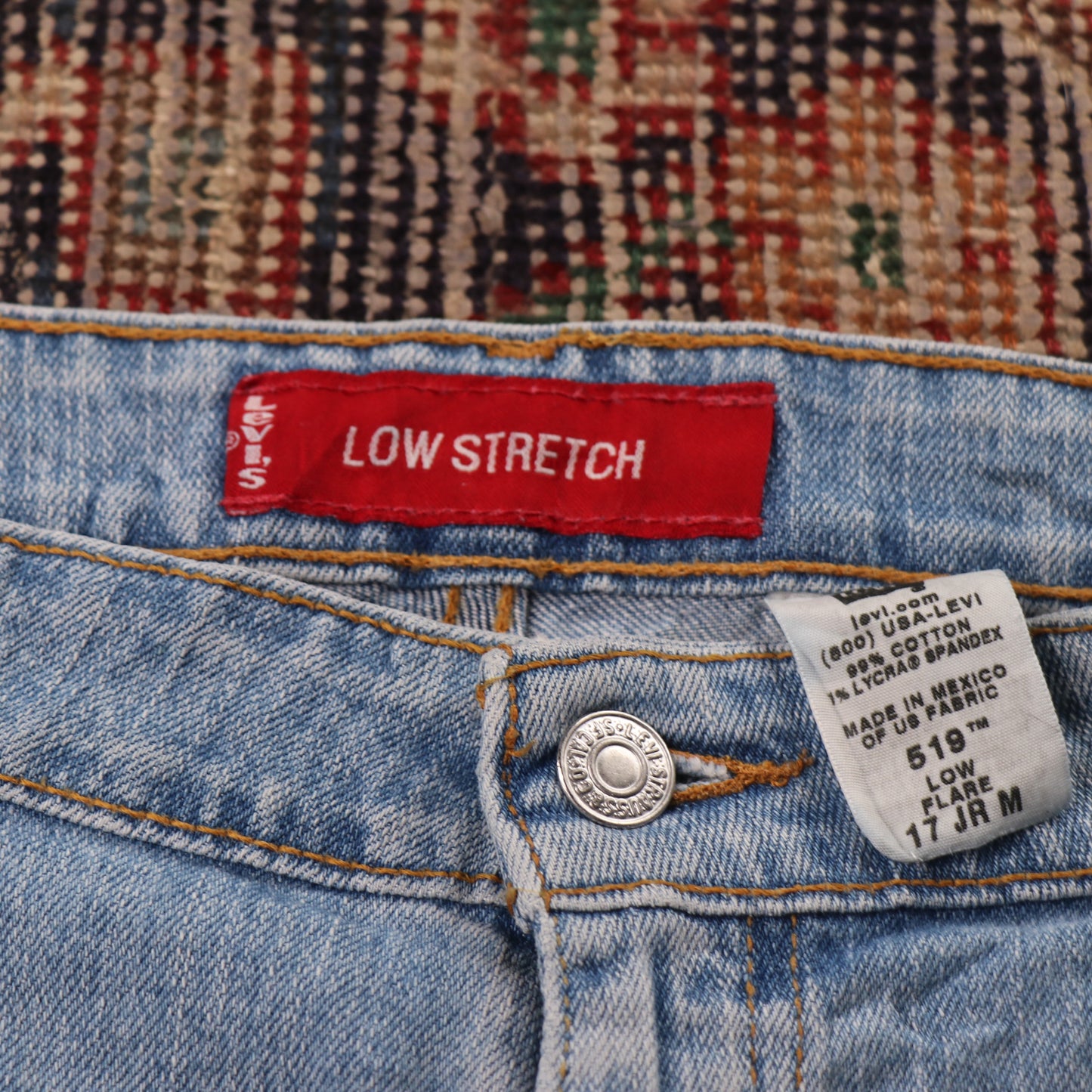 Levi's 519 W38 L31 Bootcut Blue Denim Jeans