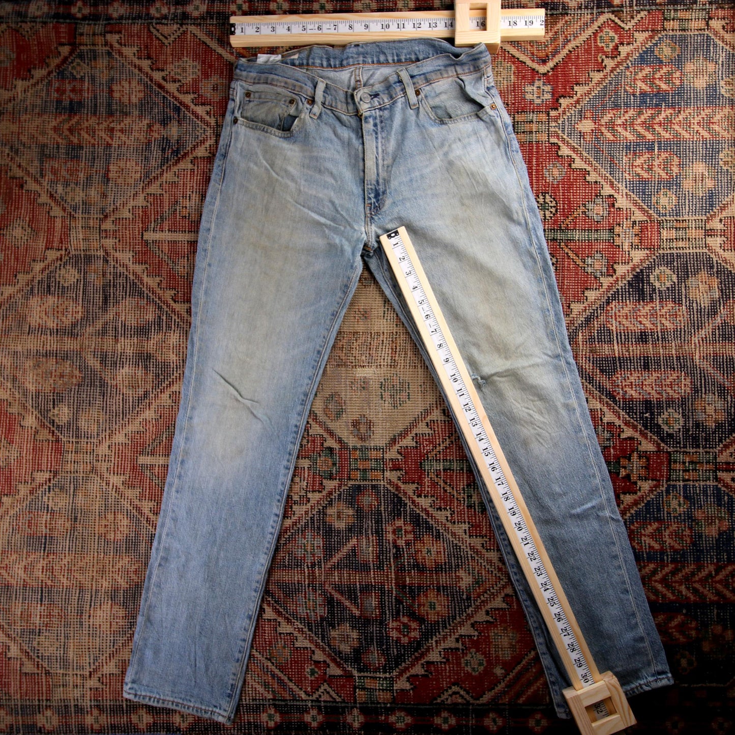 Levi's Red Tab W28 L32 Straight Leg Slim Fit Blue Denim Jeans