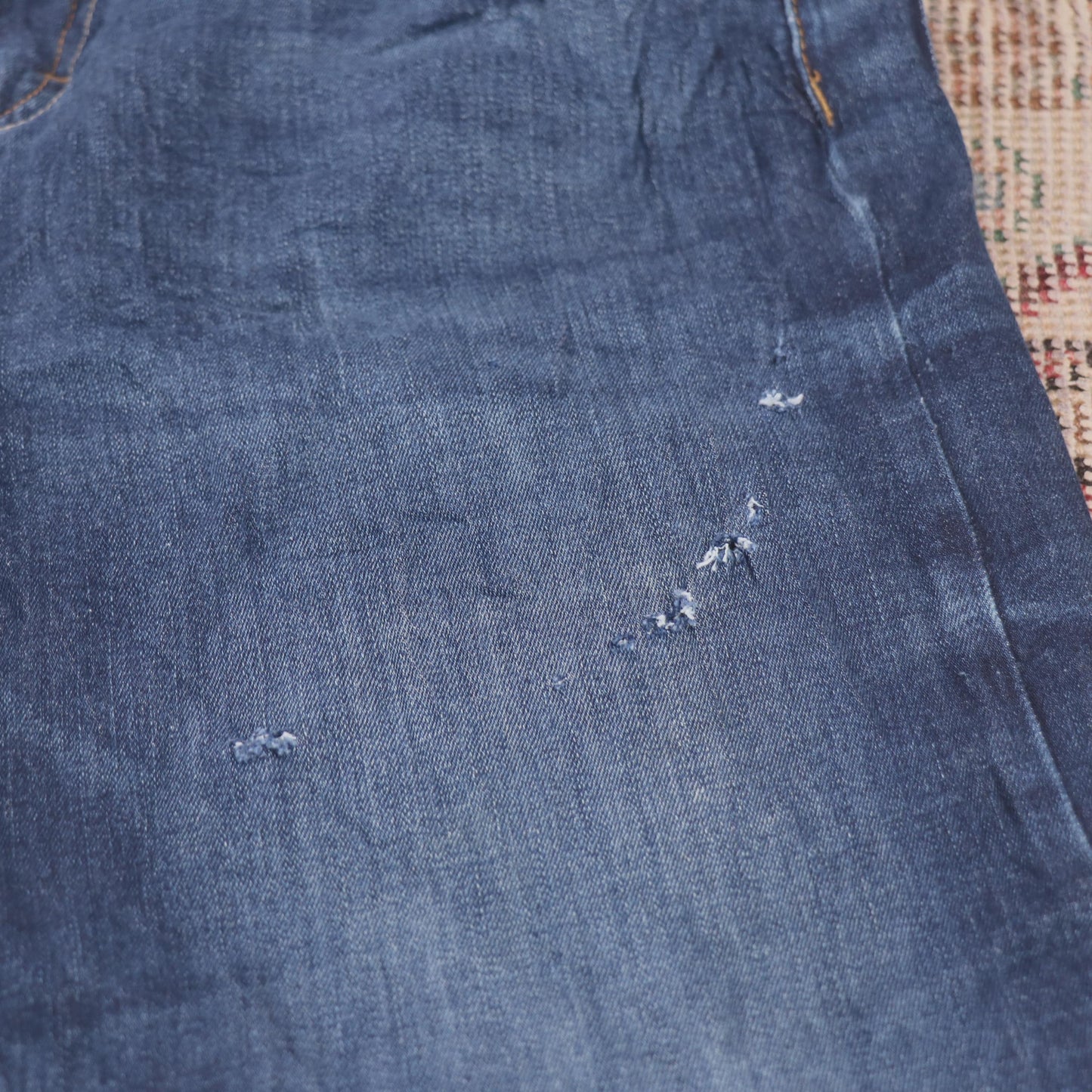 Wrangler W30 L31 Straight Leg Relaxed Fit Blue Denim Jeans
